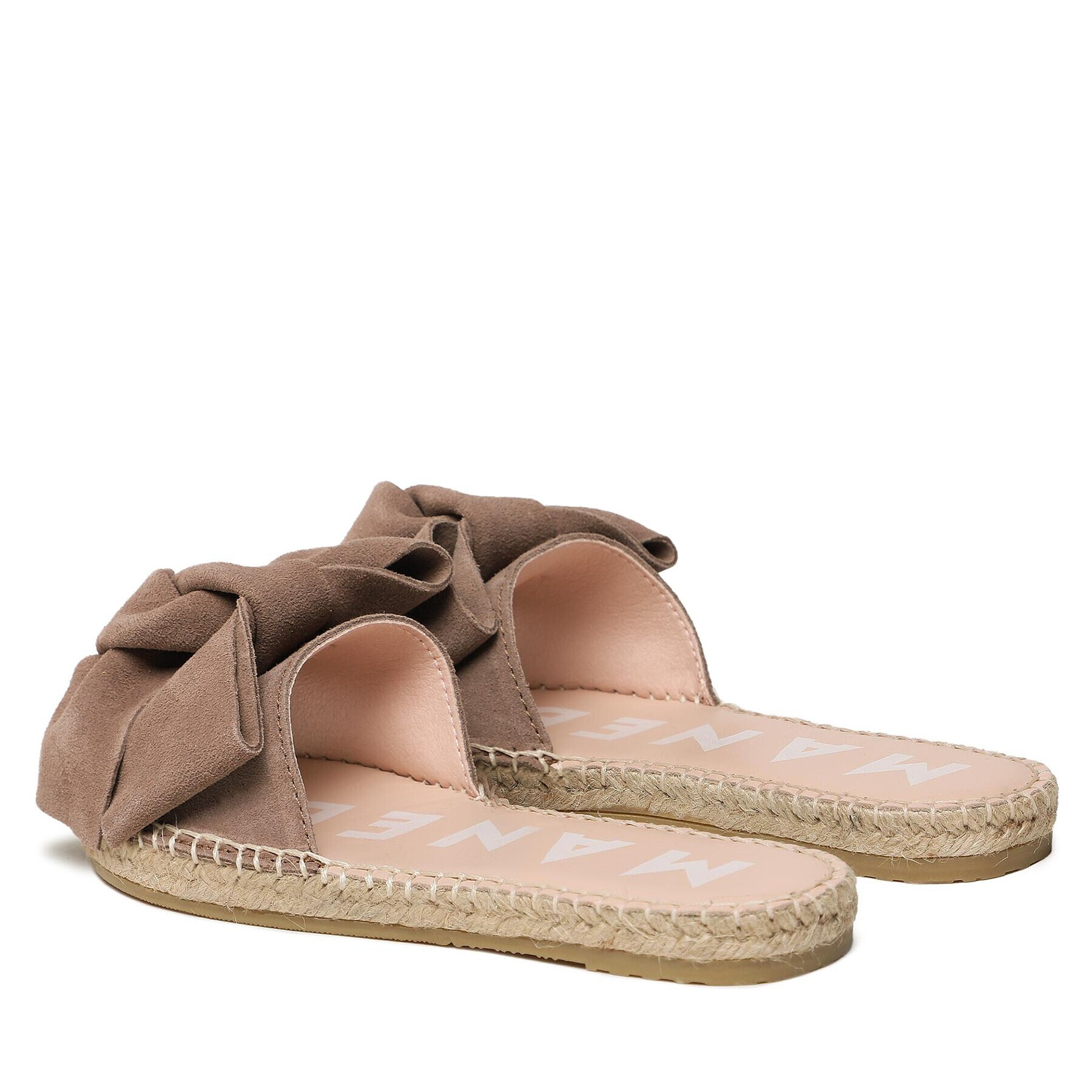 Manebi Еспадрили Suede Sandals With Bow W 1.9 J0 Кафяв - Pepit.bg