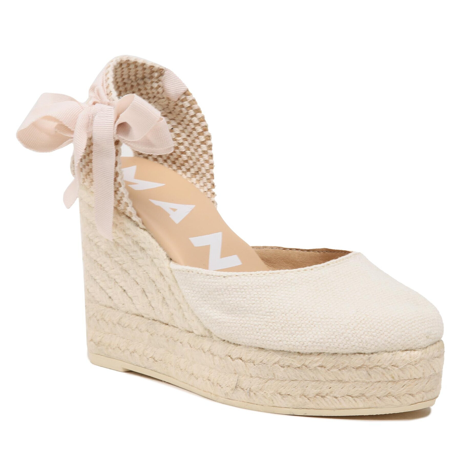 Manebi Еспадрили Wedge Espadrilles 7.0 WV O Екрю - Pepit.bg