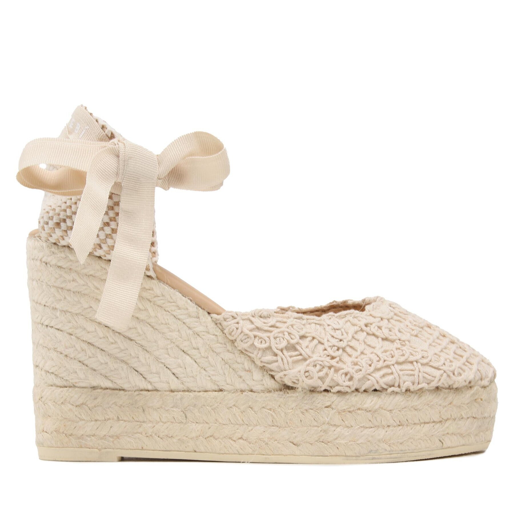 Manebi Еспадрили Wedge Espadrilles G 4.3 WV Бежов - Pepit.bg