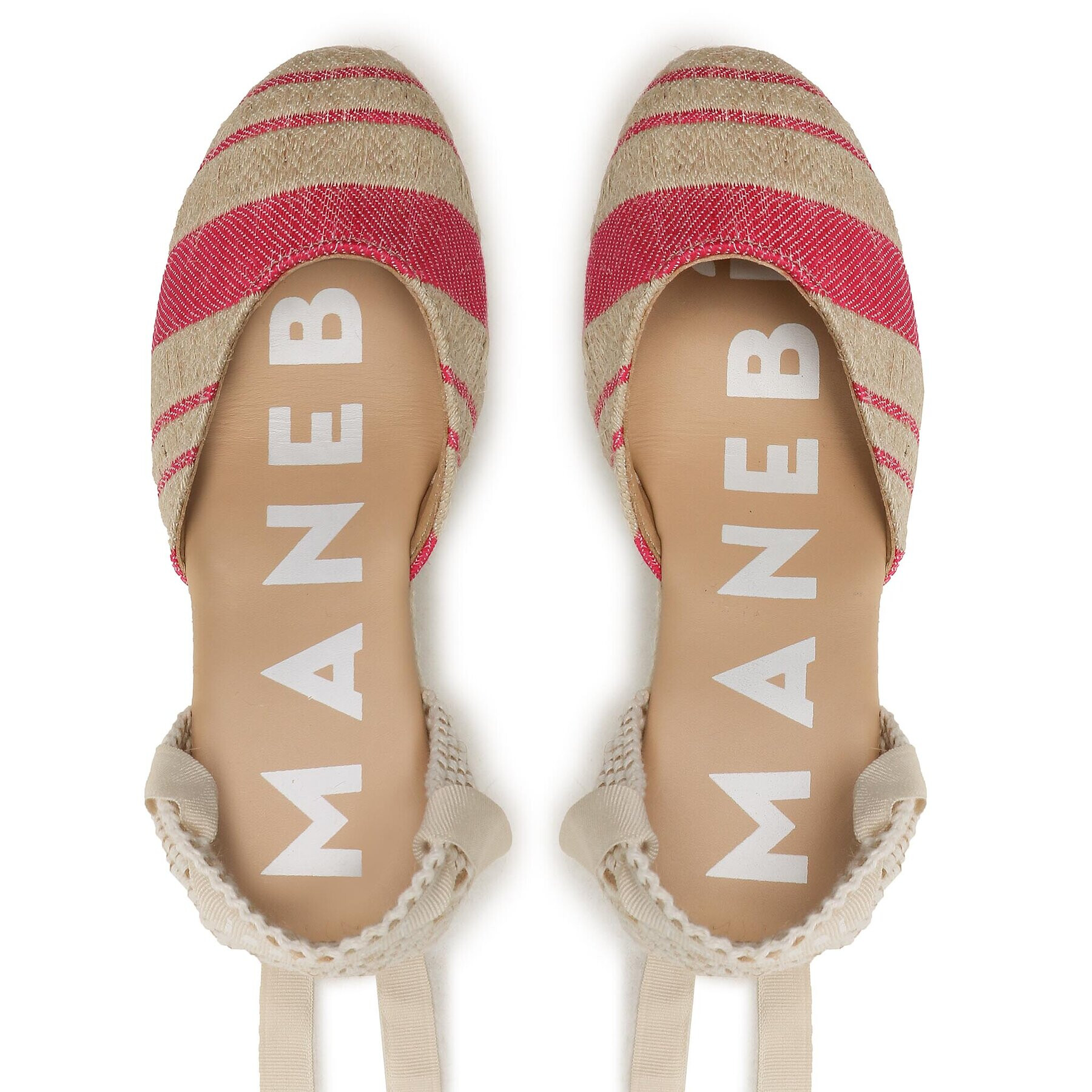 Manebi Еспадрили Wedge Espadrilles G 4.5 Wv Бежов - Pepit.bg