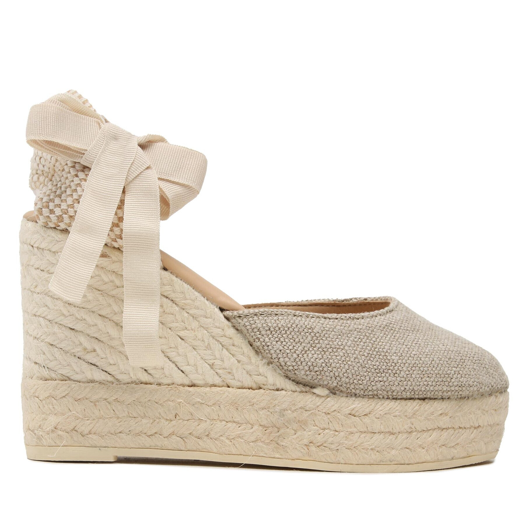 Manebi Еспадрили Wedge Espadrilles O 7.1 WV Бежов - Pepit.bg