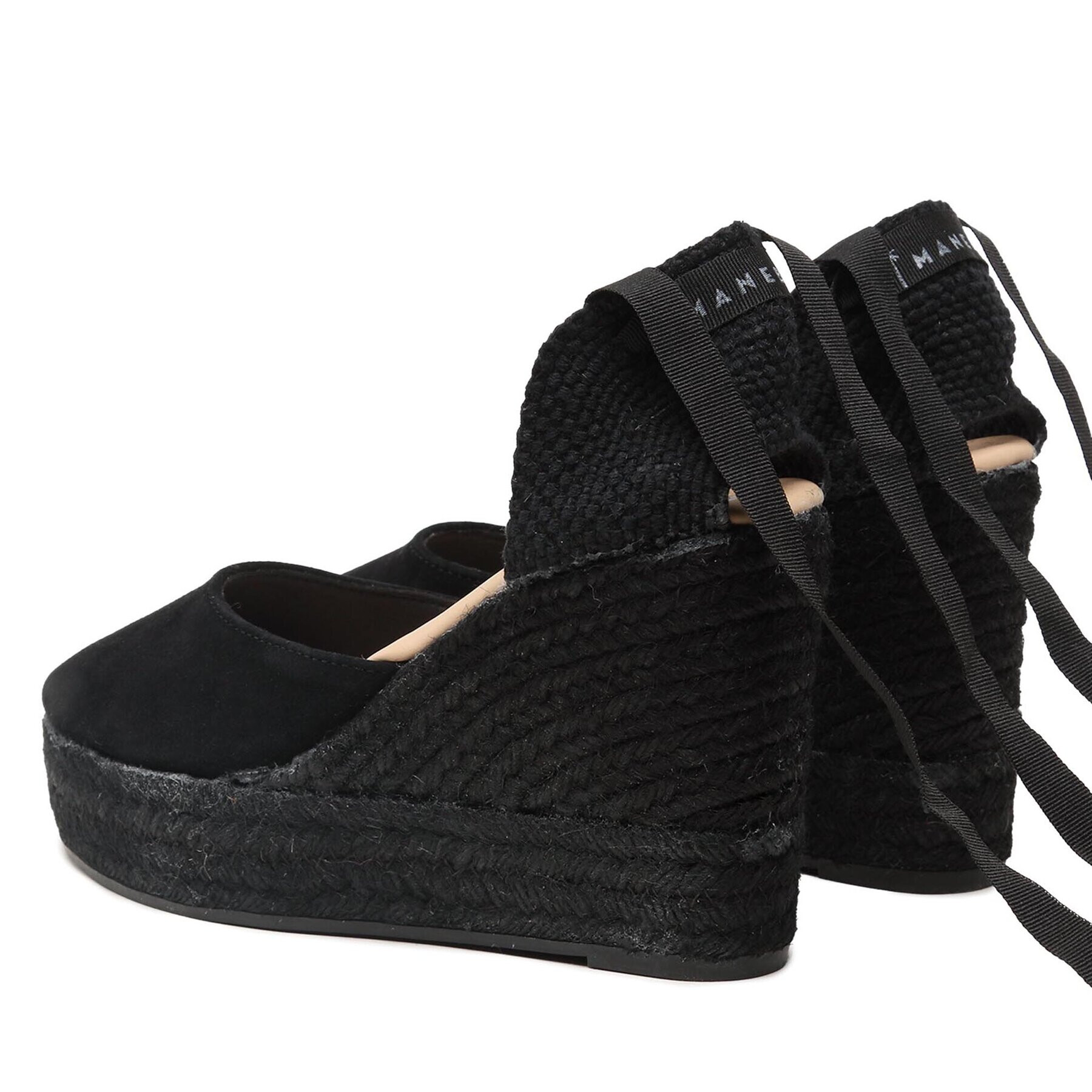 Manebi Еспадрили Wedge Espadrilles R 2.2 WV Черен - Pepit.bg