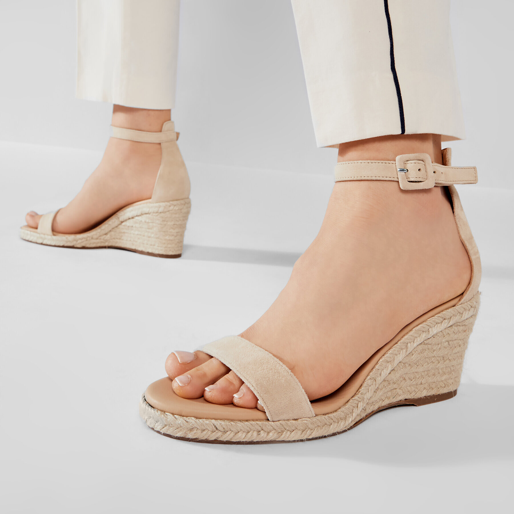 Manebi Еспадрили Wedge Sandals M 1.1 Wg Бежов - Pepit.bg