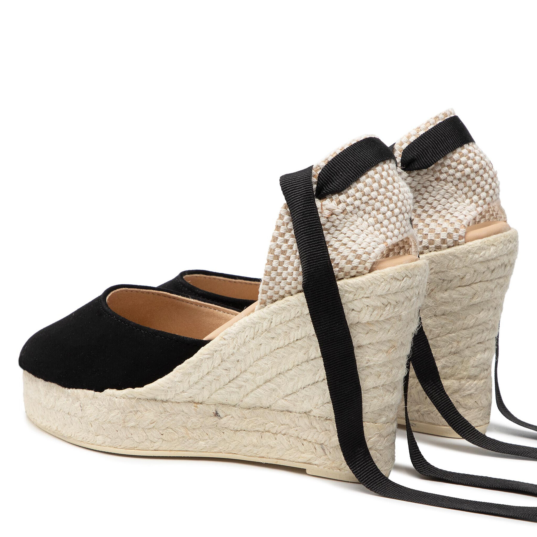 Manebi Еспадрили Wedge Valenciana K1.0 WV Черен - Pepit.bg