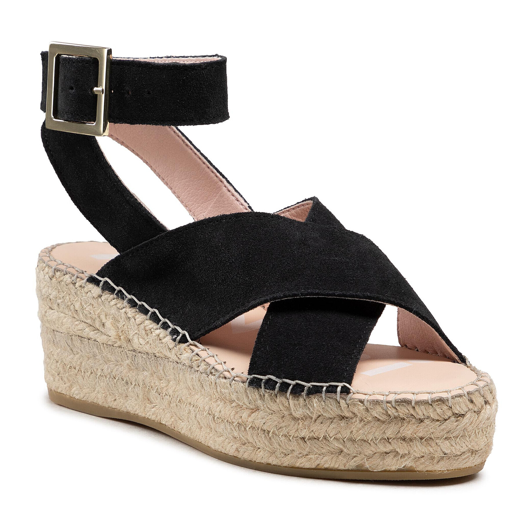 Manebi Еспадрили Wedges W Belt K 1.0 Wb Черен - Pepit.bg