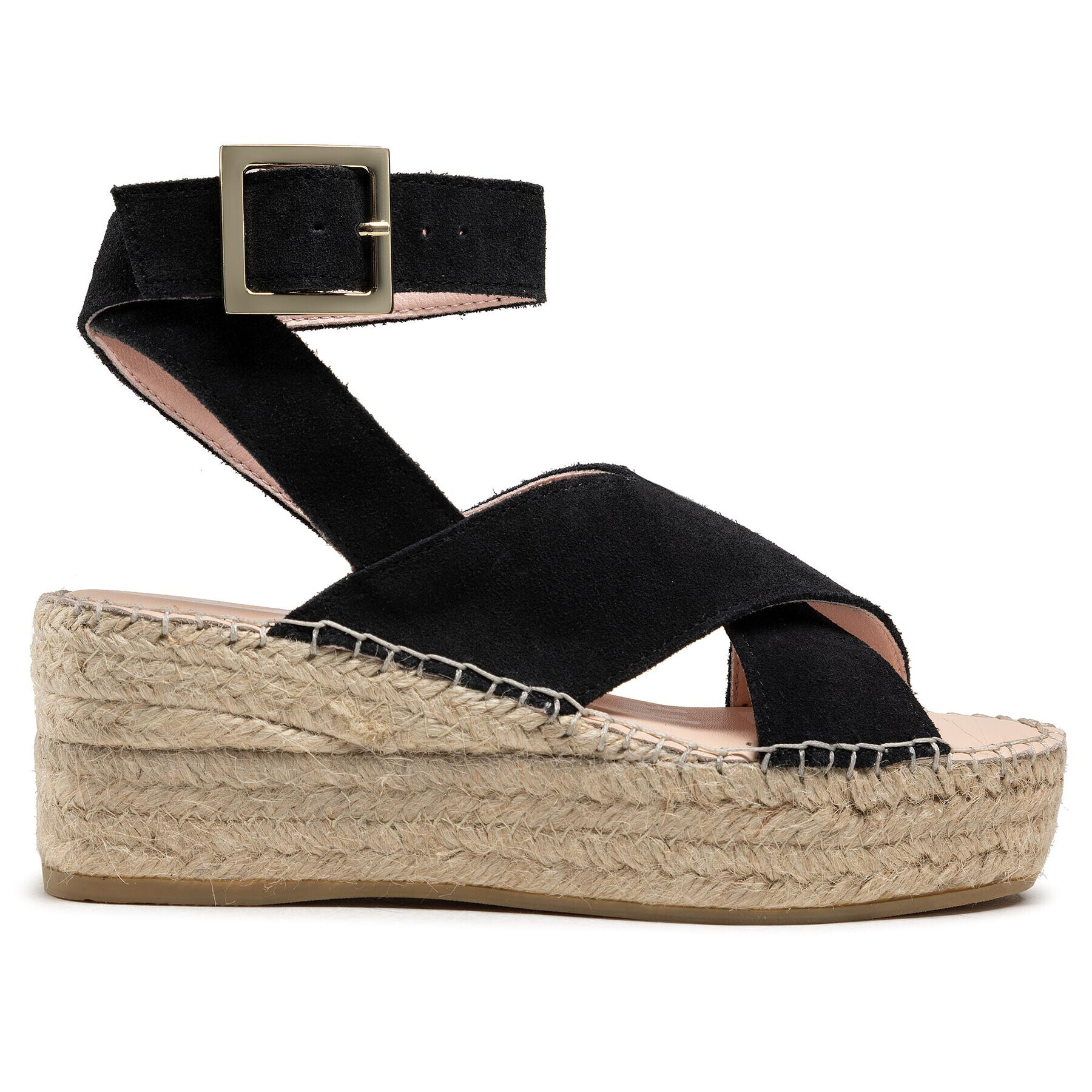 Manebi Еспадрили Wedges W Belt K 1.0 Wb Черен - Pepit.bg