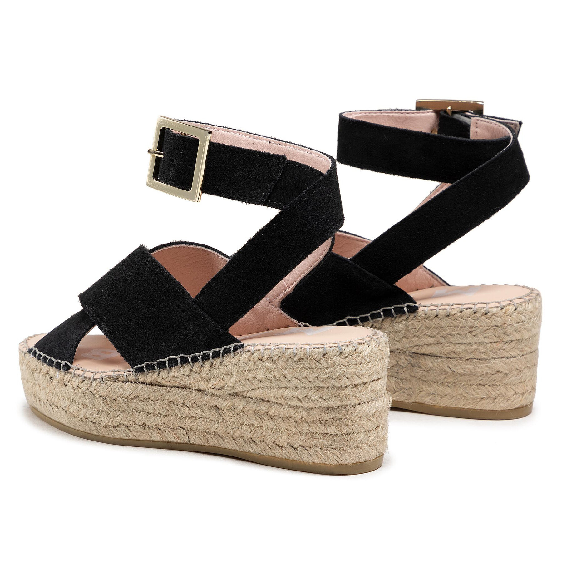 Manebi Еспадрили Wedges W Belt K 1.0 Wb Черен - Pepit.bg