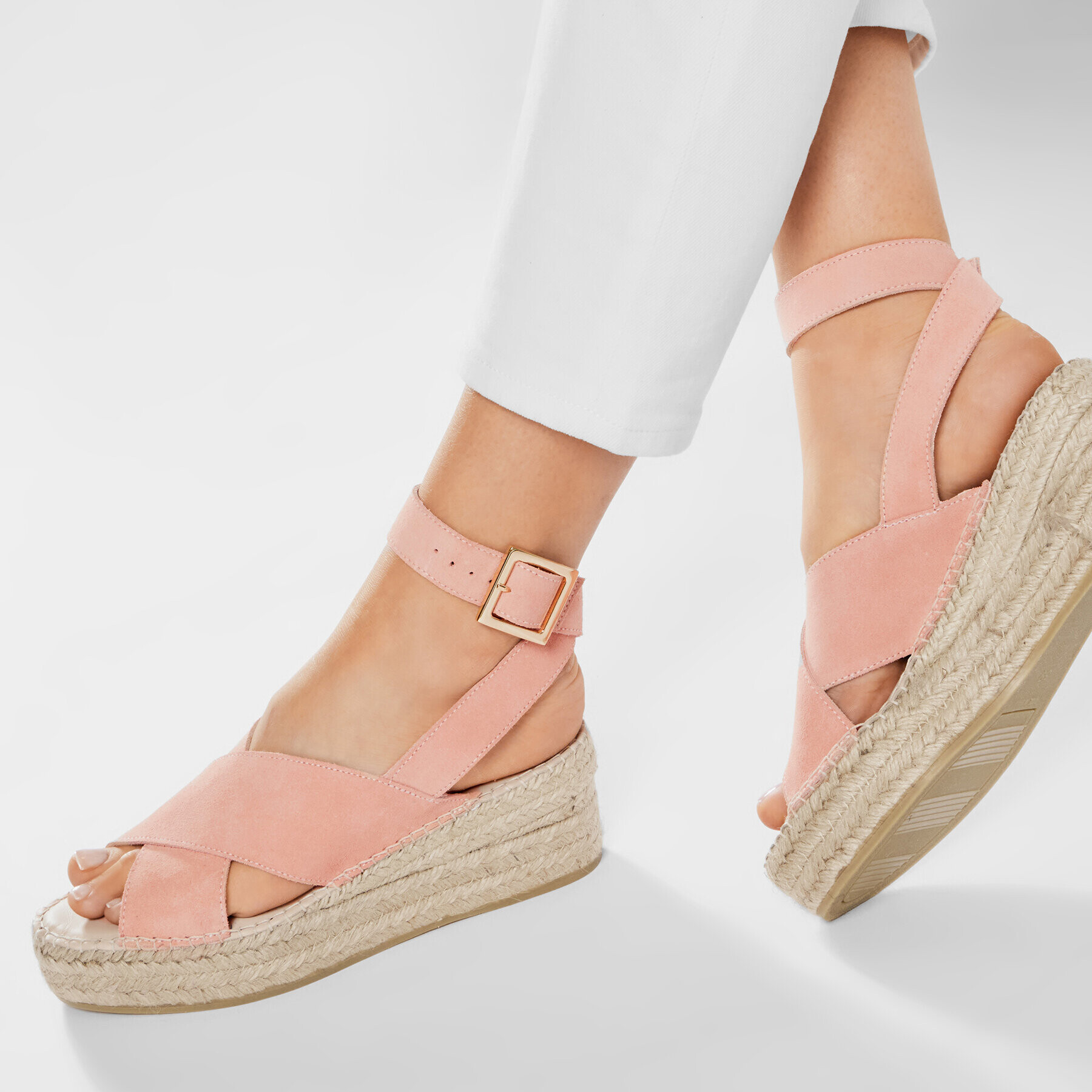 Manebi Еспадрили Wedges W Belt W 1.4 Wb Розов - Pepit.bg