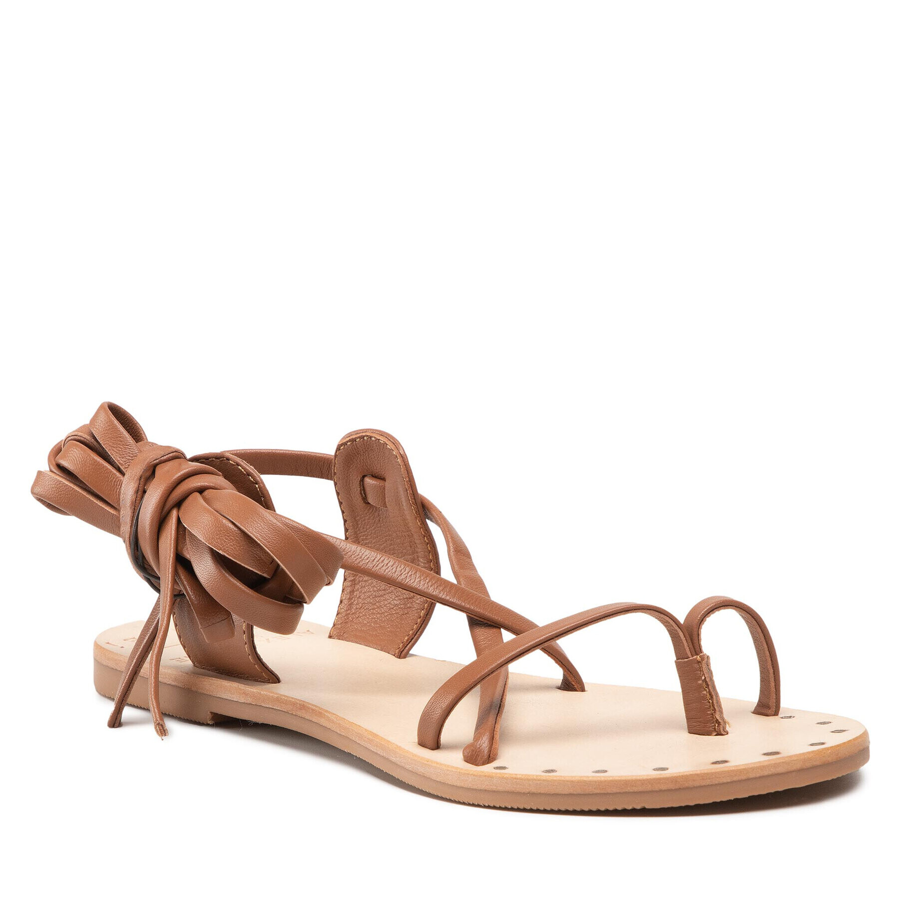 Manebi Сандали Leather Sandals L 7.1 Y0 Кафяв - Pepit.bg