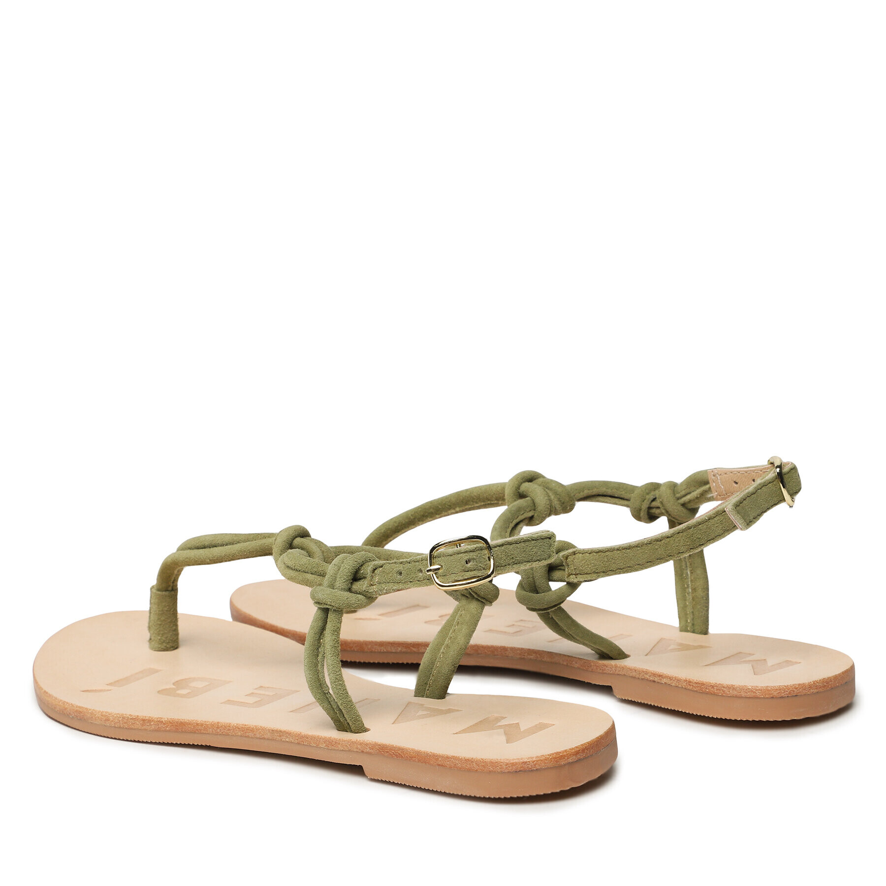 Manebi Сандали Suede Leather Sandals V 2.0 Y0 Каки - Pepit.bg