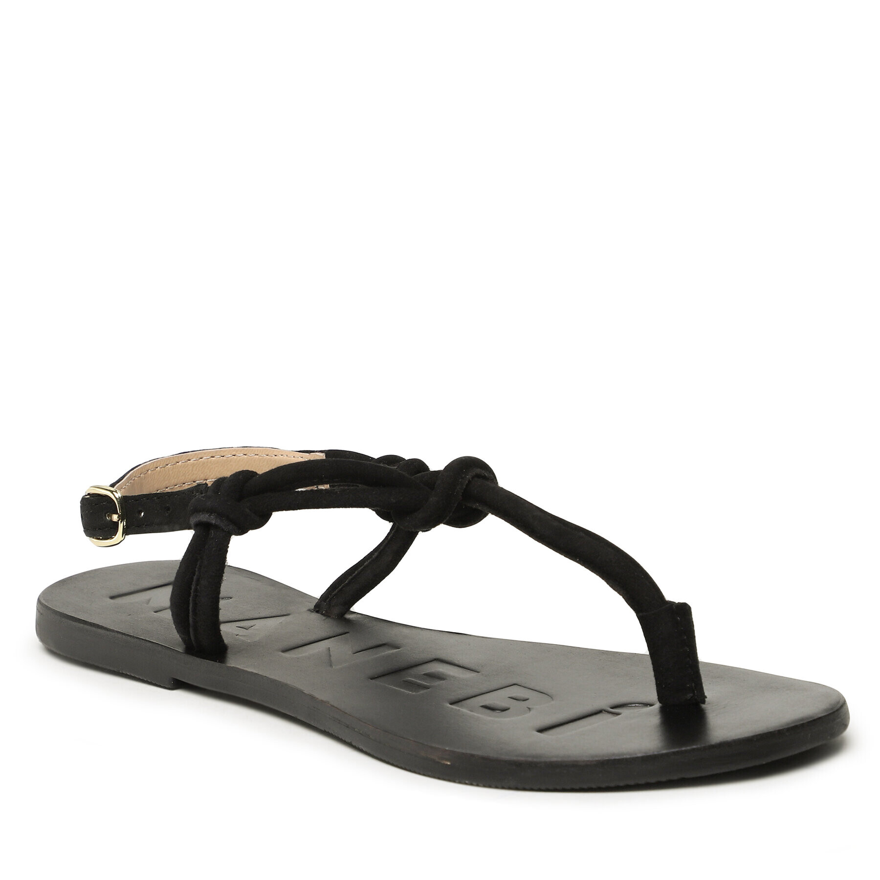 Manebi Сандали Suede Leather Sandals V 2.2 Y0 Черен - Pepit.bg