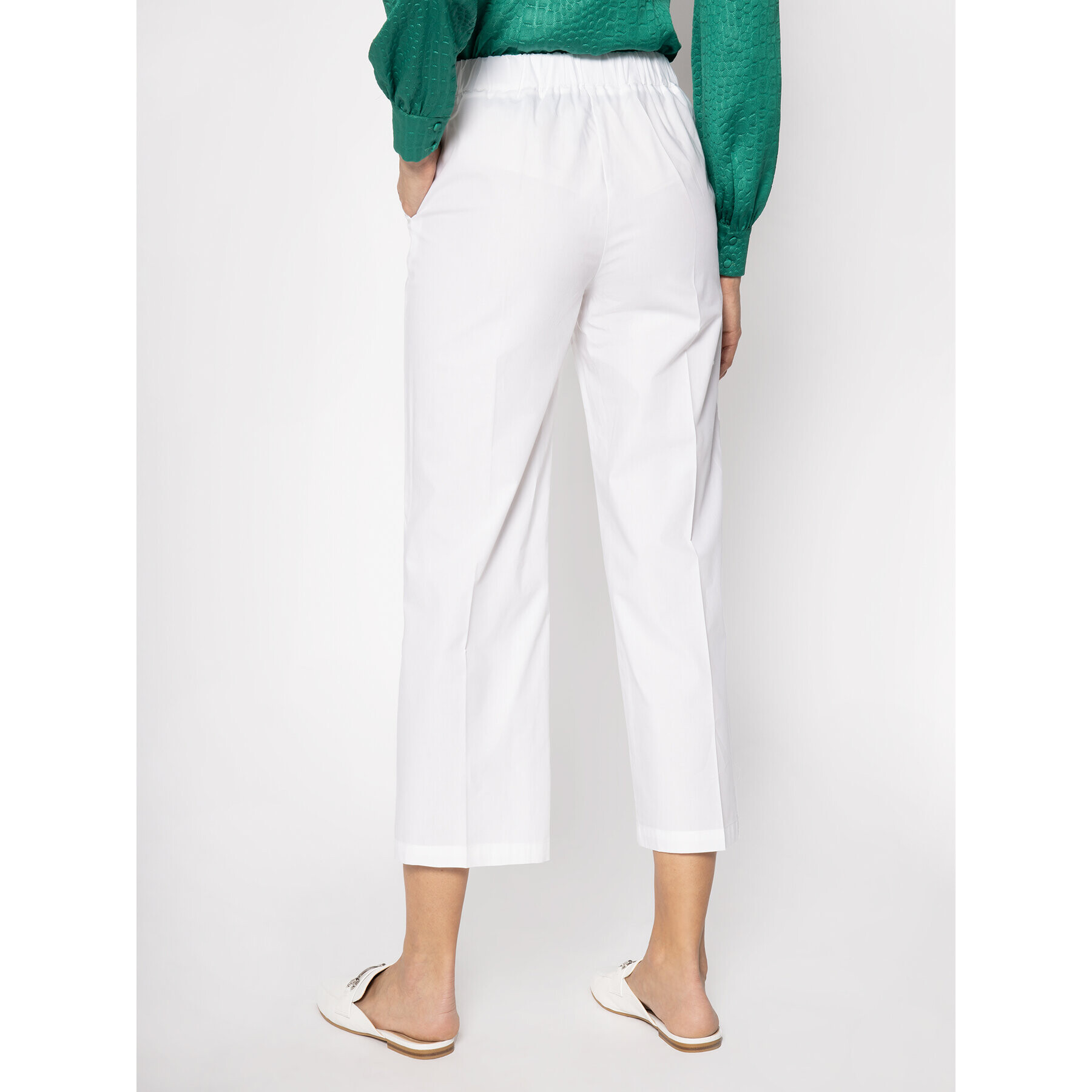 Manila Grace Чино панталони P565CU Бял Regular Fit - Pepit.bg