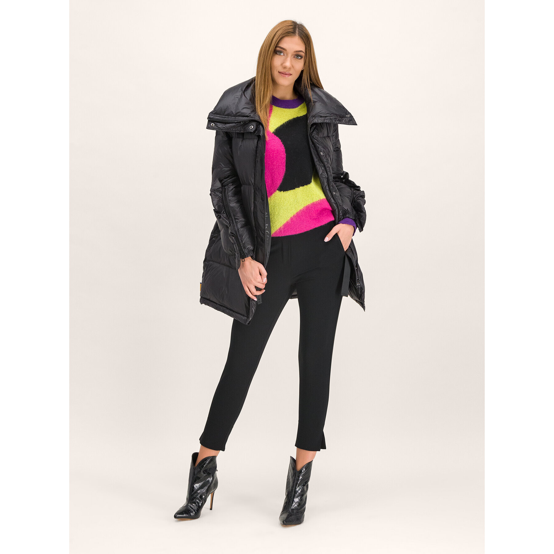 Manila Grace Текстилни панталони NINAX3 Черен Regular Fit - Pepit.bg