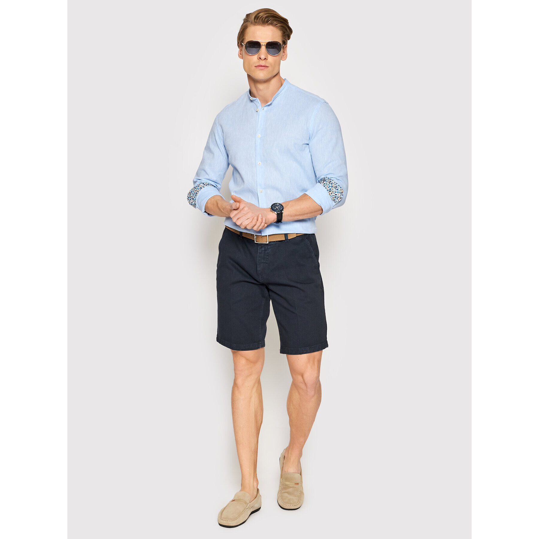 Manuel Ritz Риза 3232E604L 223282 Син Slim Fit - Pepit.bg