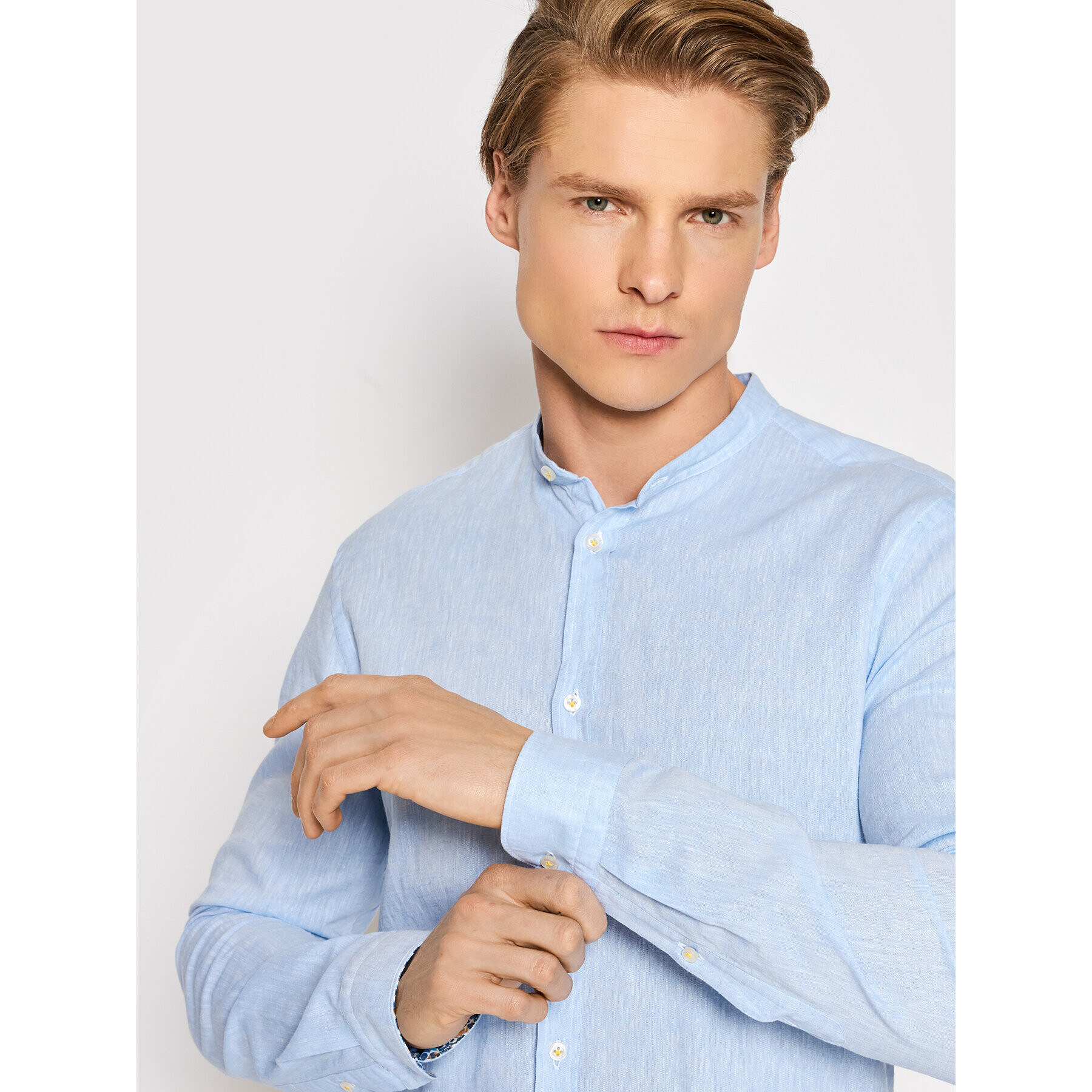 Manuel Ritz Риза 3232E604L 223282 Син Slim Fit - Pepit.bg