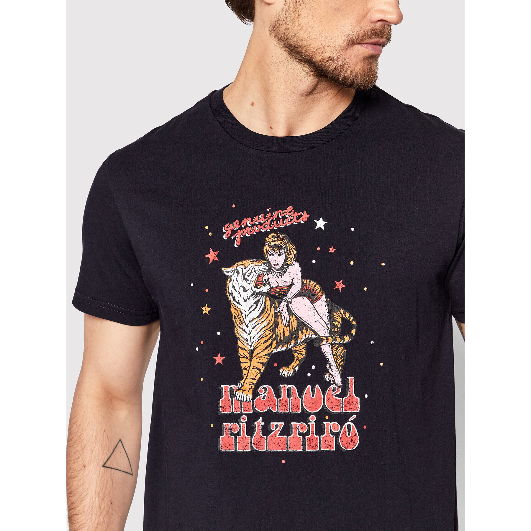 Manuel Ritz Тишърт 3233M812 223060 Тъмносин Regular Fit - Pepit.bg