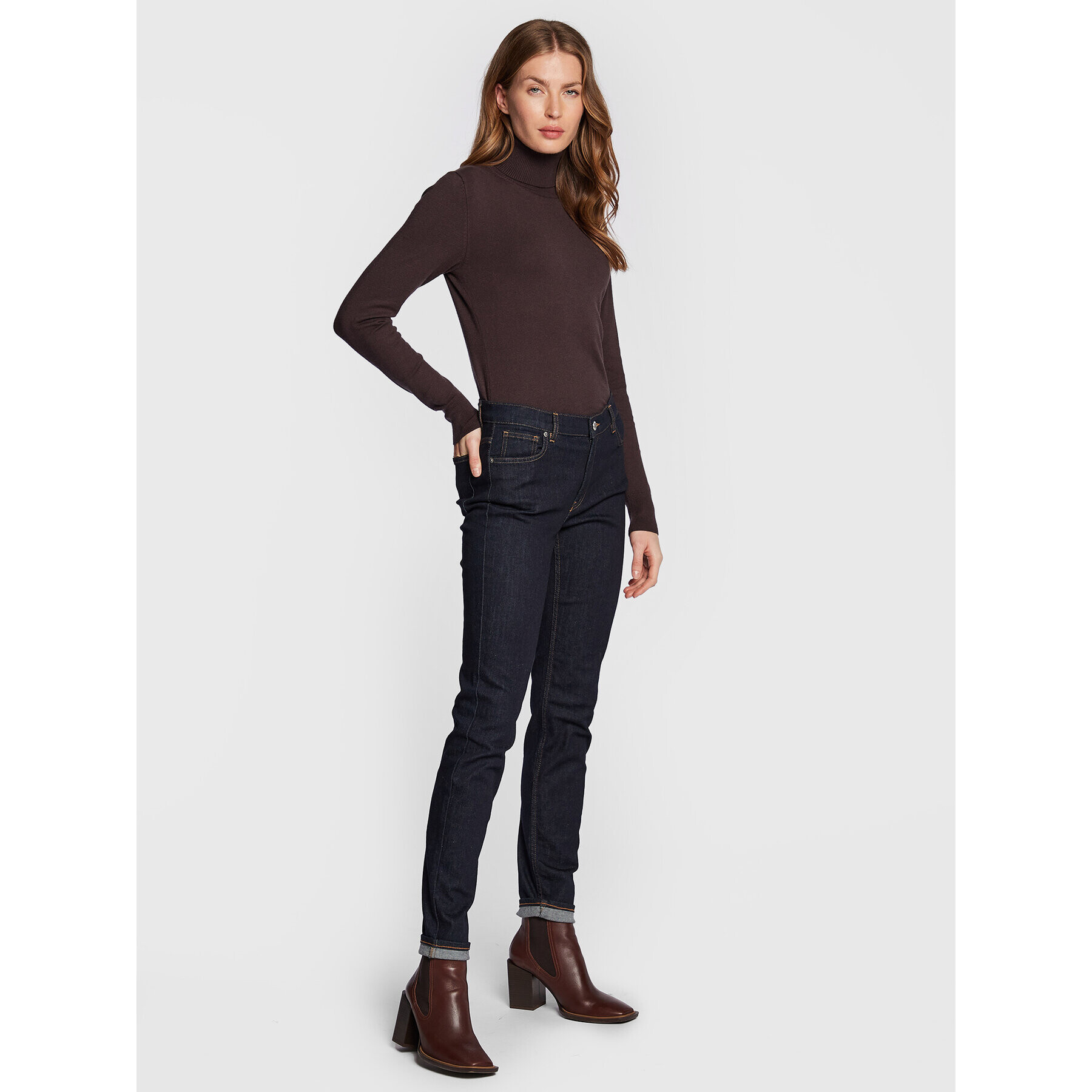 Marc Aurel Поло 8700 8000 81840 Кафяв Slim Fit - Pepit.bg