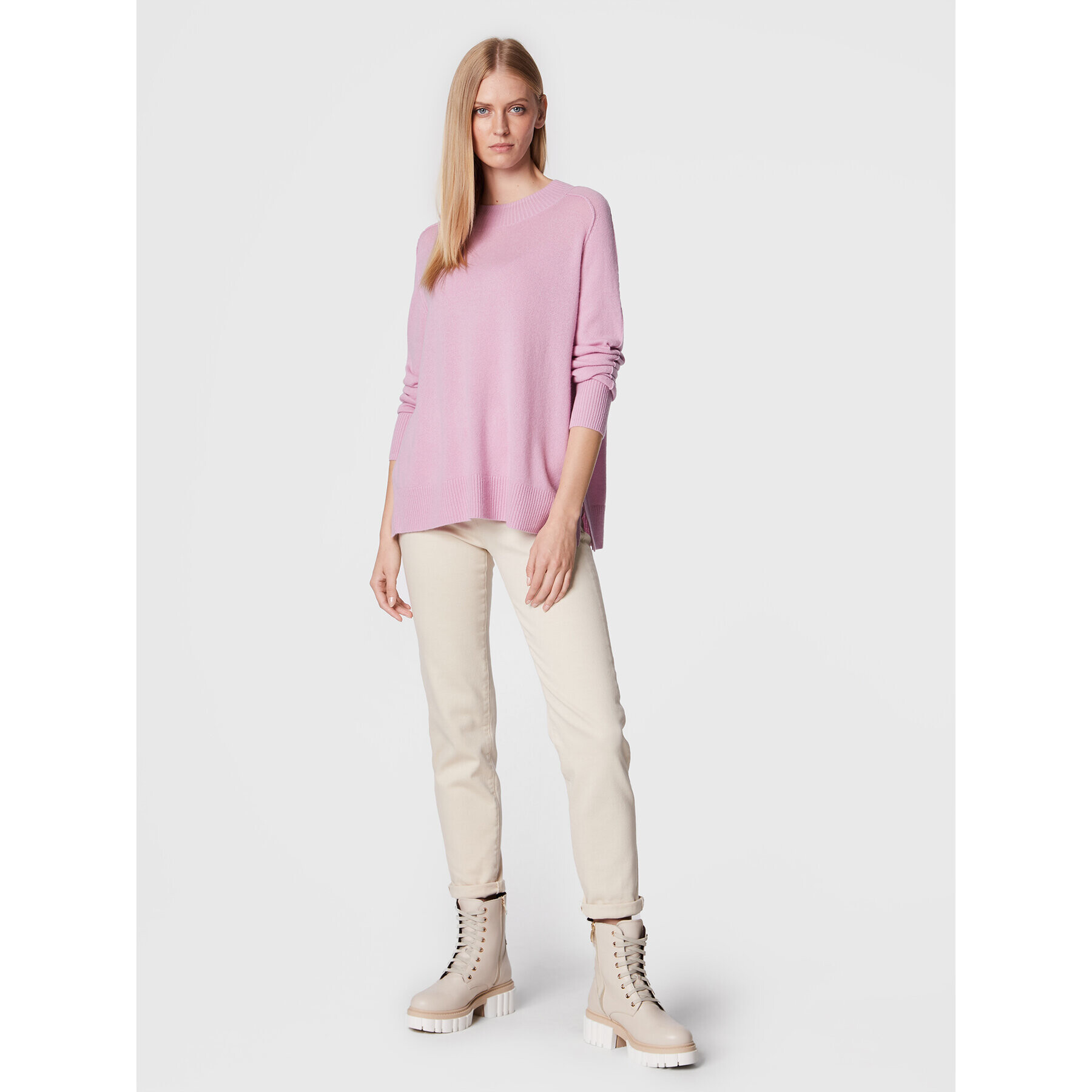 Marc Aurel Пуловер 8698 8000 81976 Розов Relaxed Fit - Pepit.bg