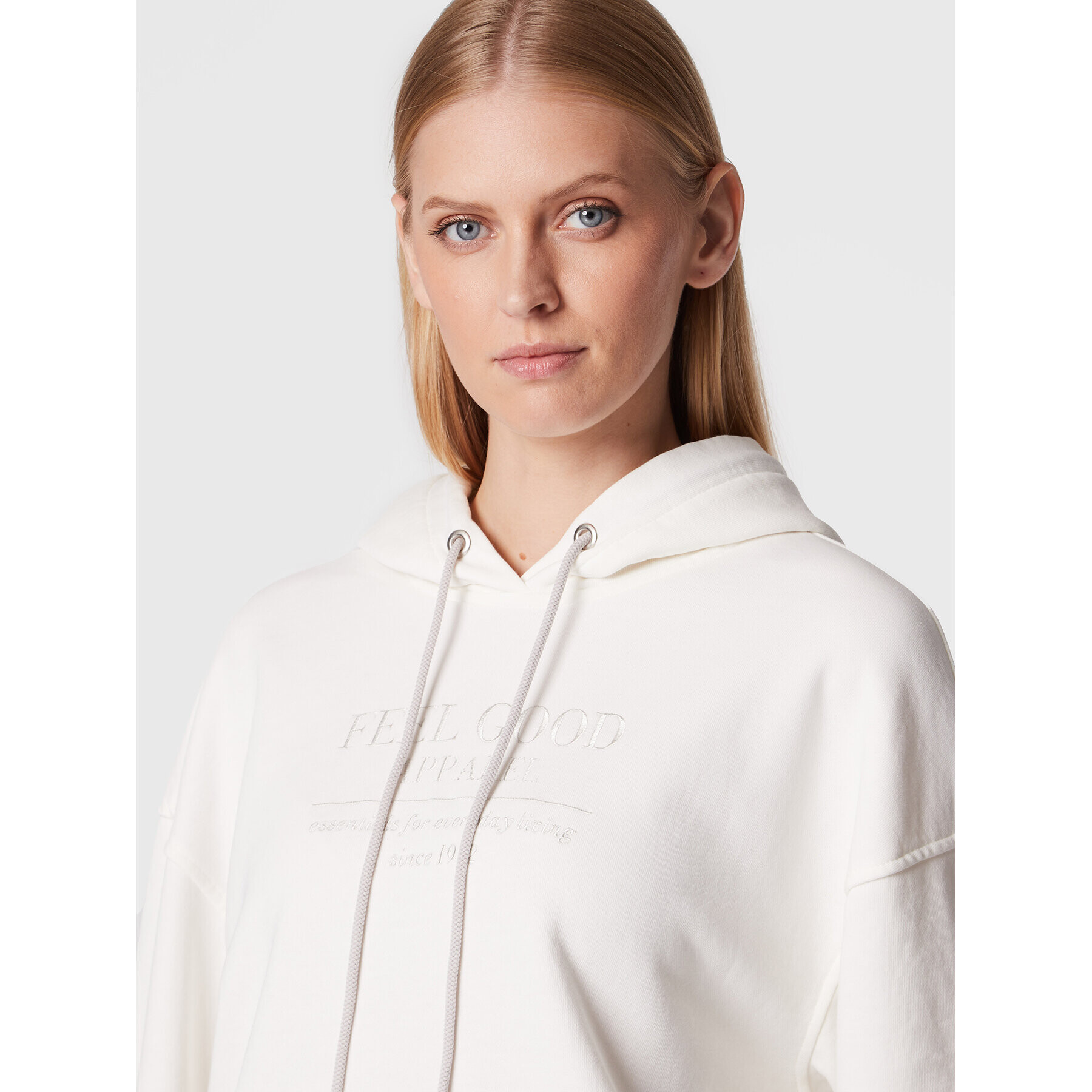 Marc Aurel Суитшърт 7341 7000 73232 Бял Oversize - Pepit.bg