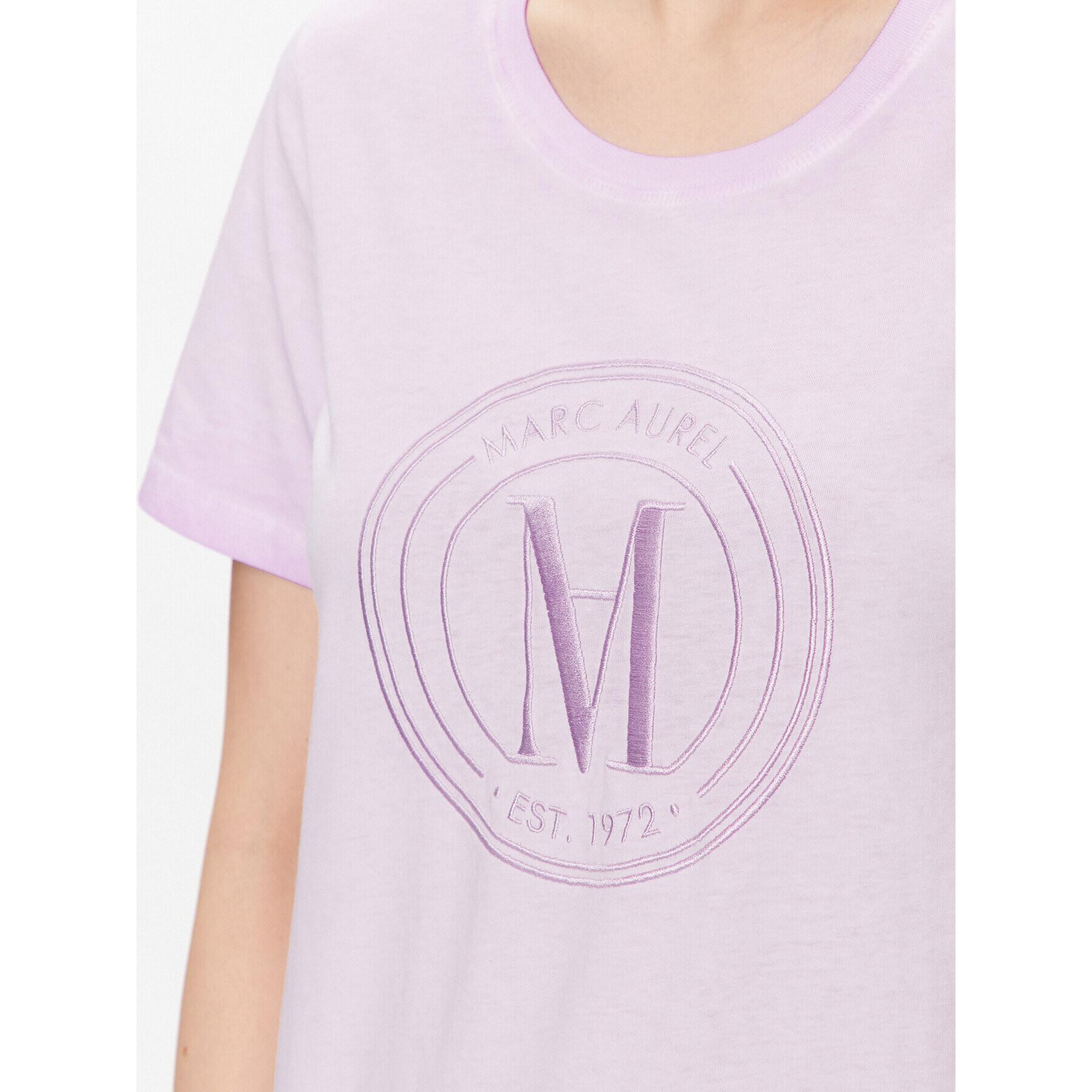 Marc Aurel Тишърт 7409 7000 73575 Виолетов Regular Fit - Pepit.bg