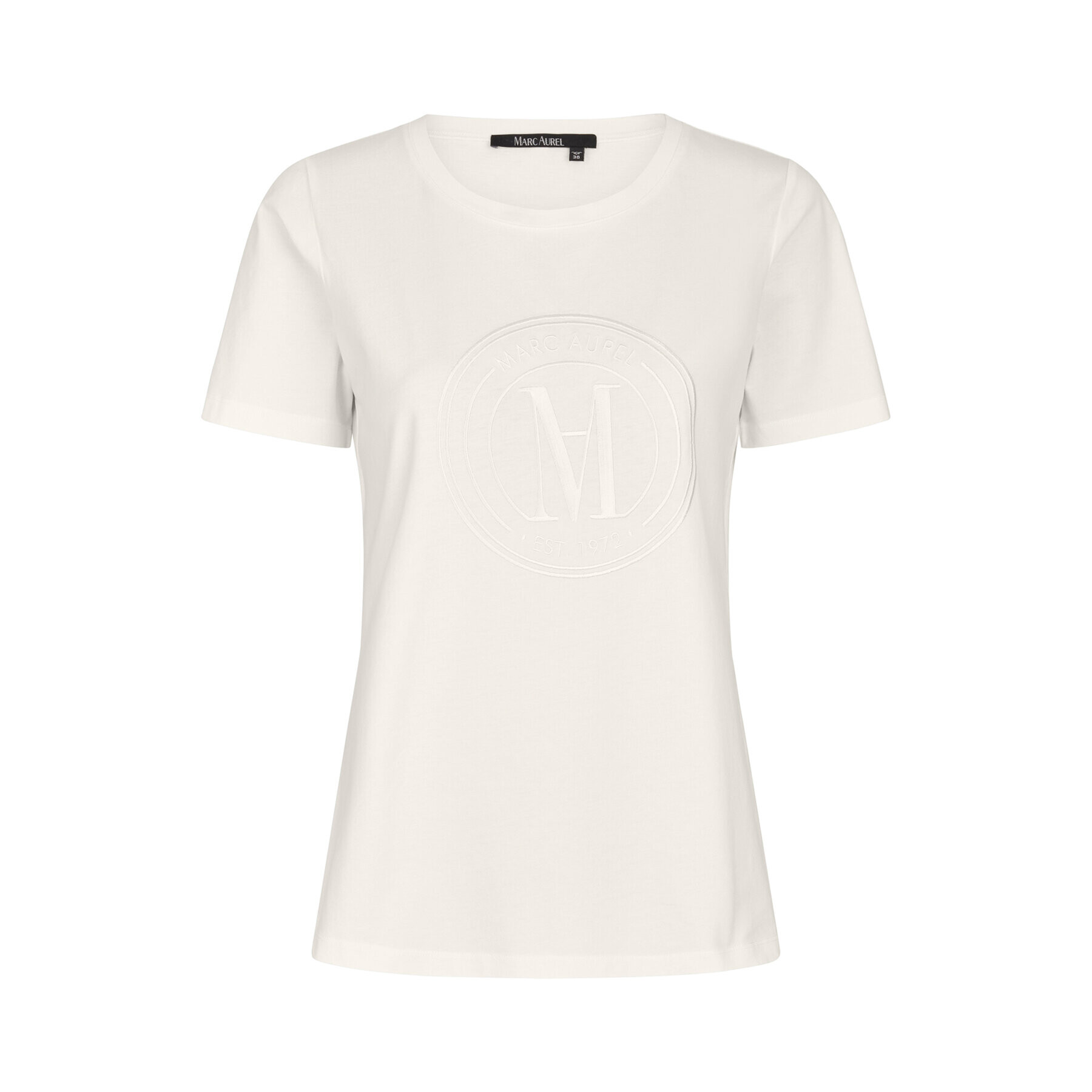 Marc Aurel Тишърт 7410 7000 73574 Бял Regular Fit - Pepit.bg