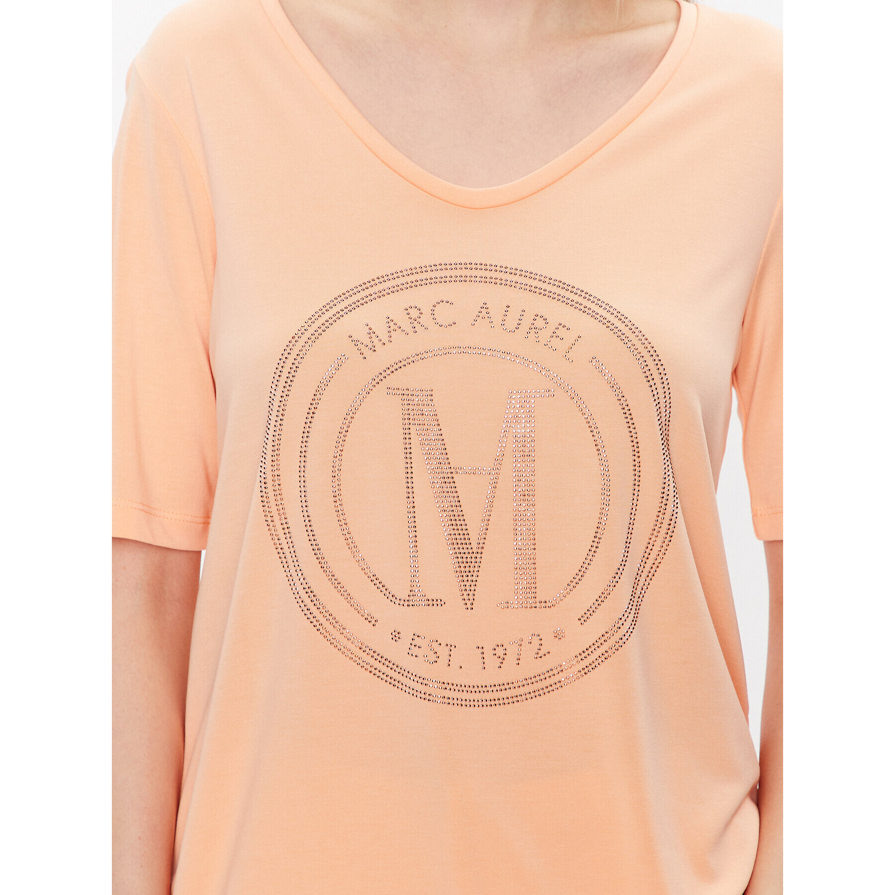 Marc Aurel Тишърт 7411 7000 73550 Оранжев Regular Fit - Pepit.bg