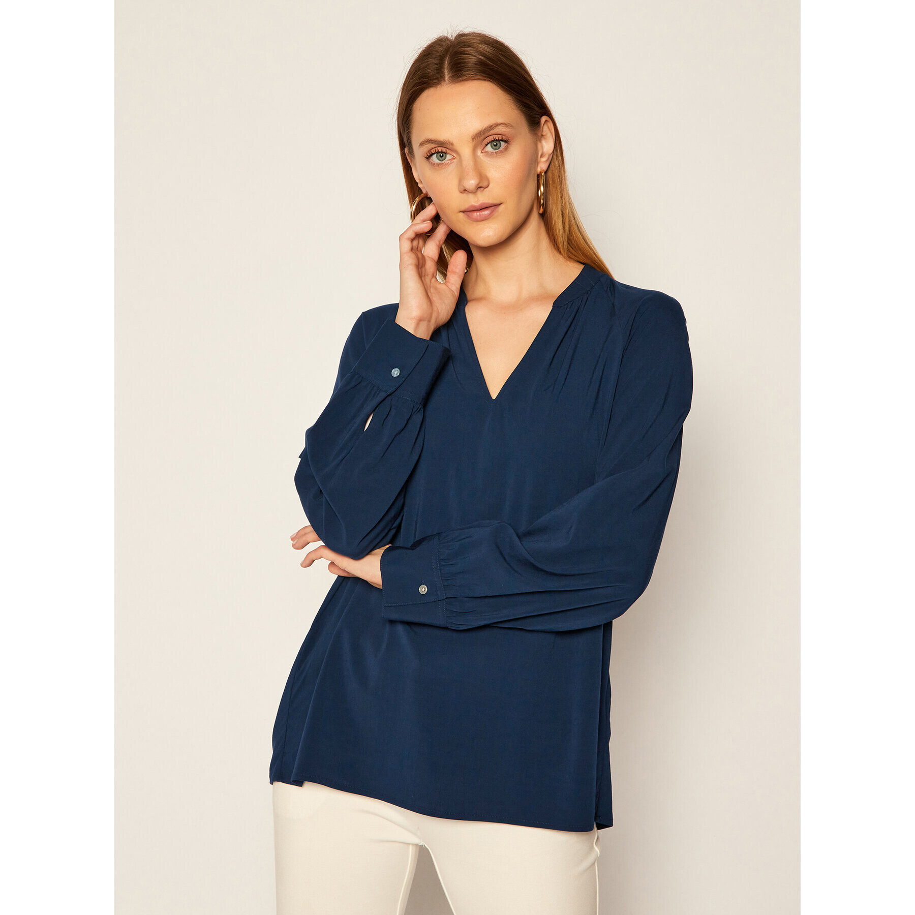Marc O'Polo Блуза 7 119 942 633 Тъмносин Regular Fit - Pepit.bg