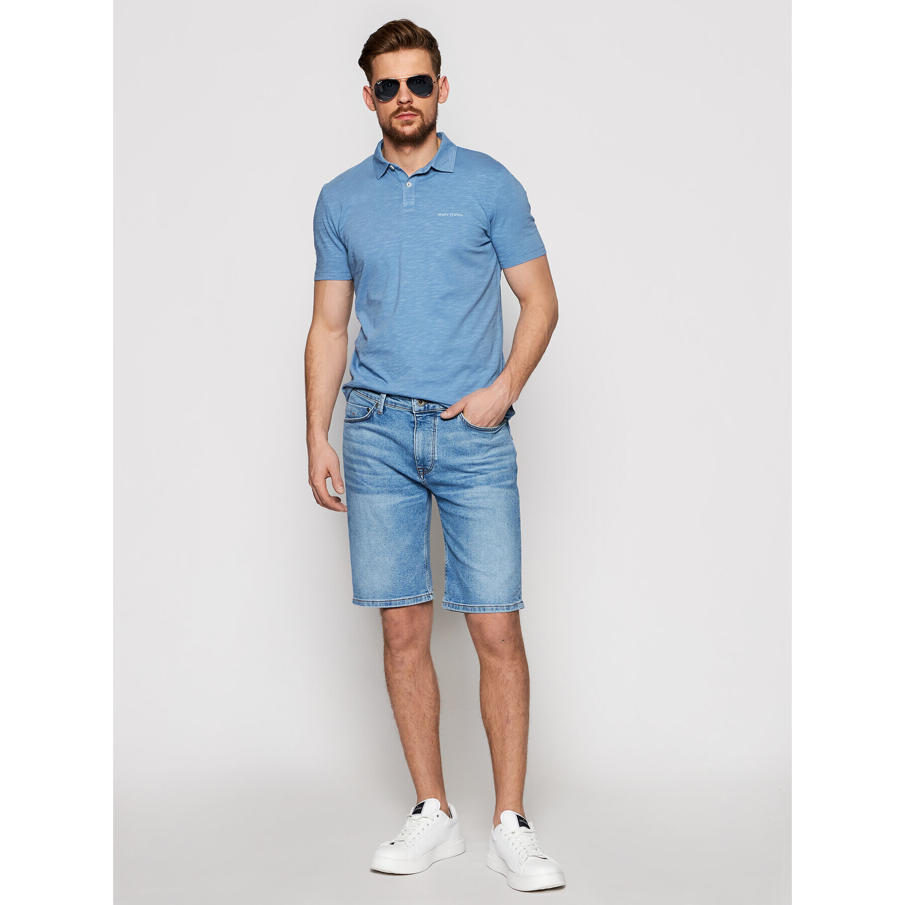 Marc O'Polo Дънкови шорти 123 9063 13010 Син Regular Fit - Pepit.bg