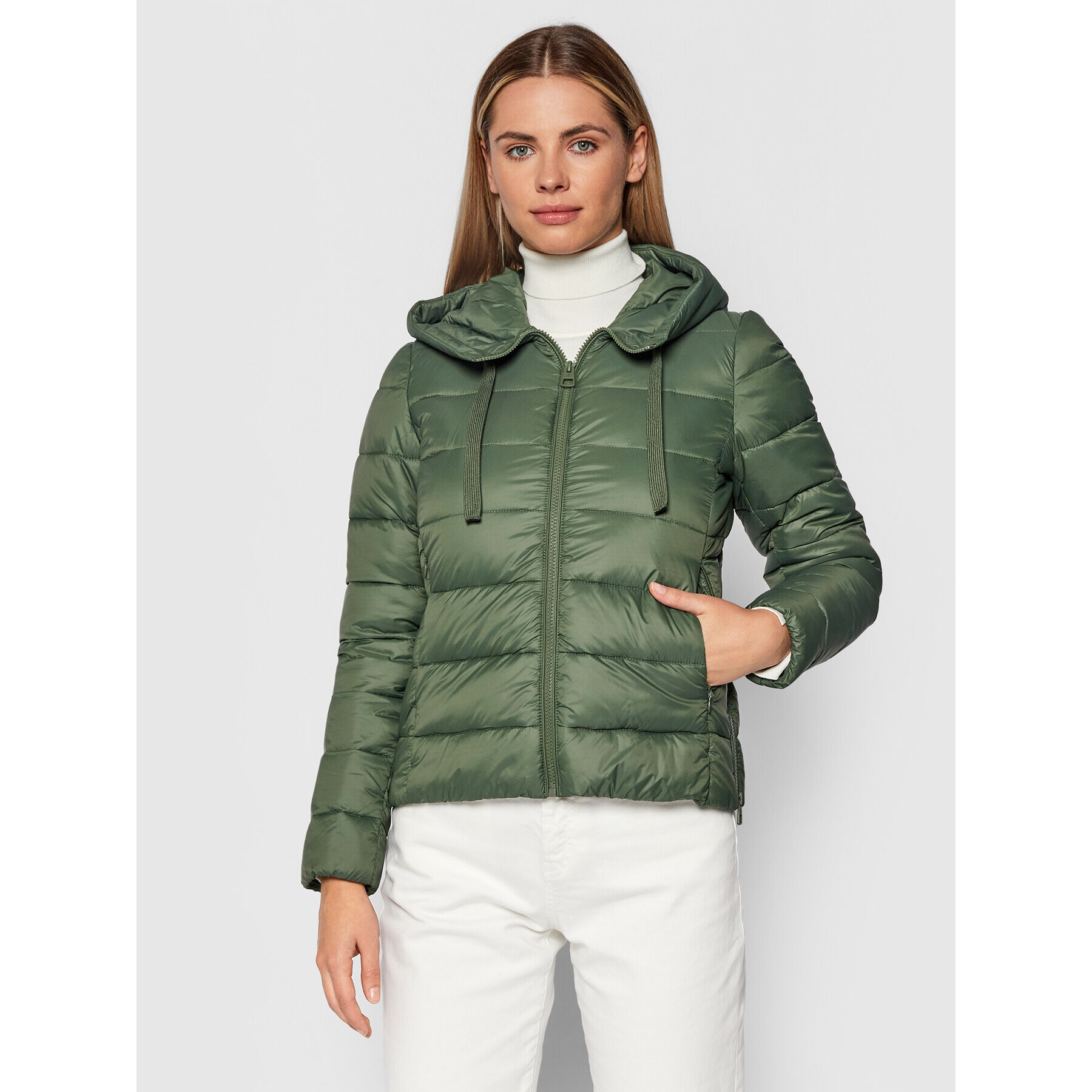 Marc O'Polo Пухено яке 108 0851 70093 Зелен Regular Fit - Pepit.bg