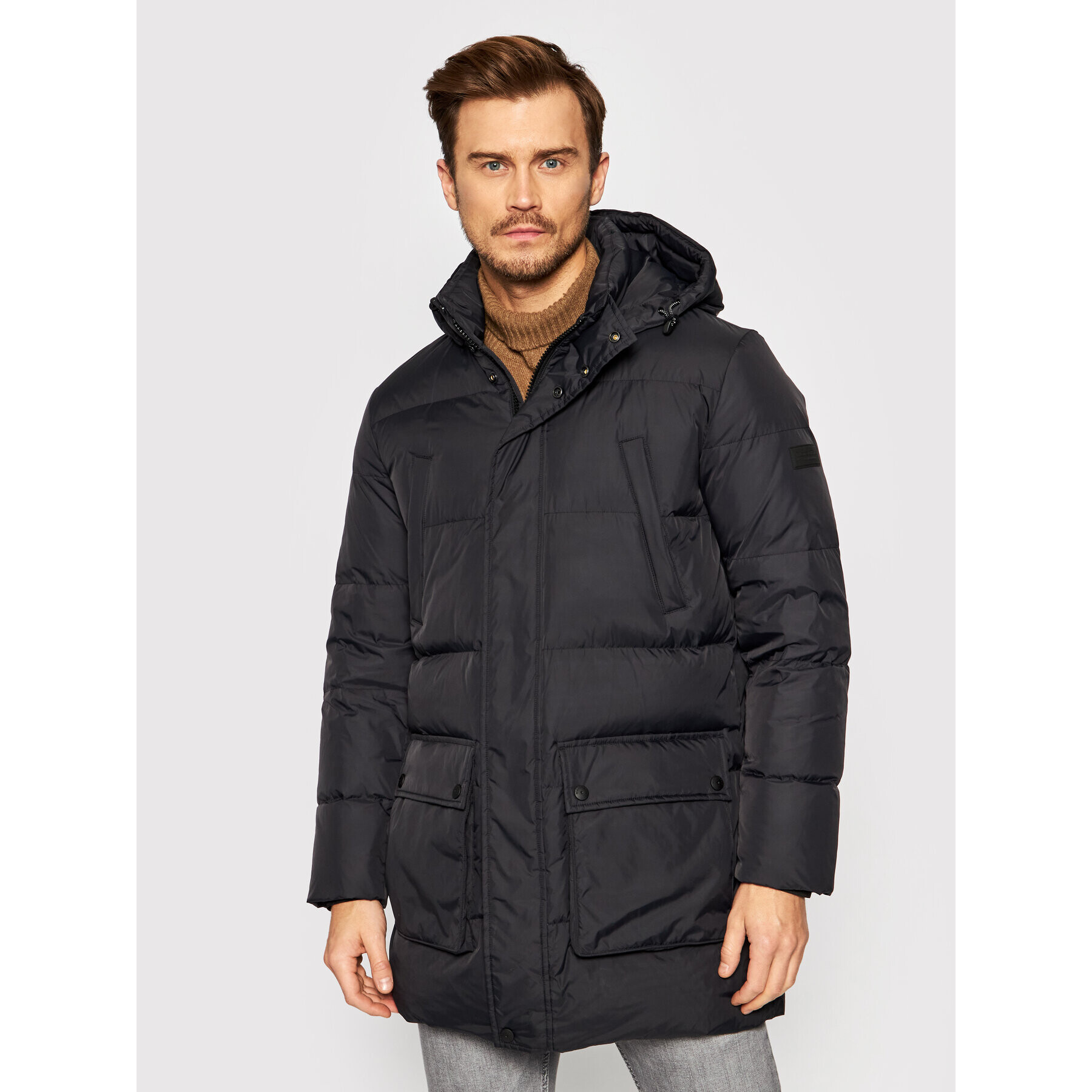 Marc O'Polo Пухено яке 129 0163 70140 Черен Regular Fit - Pepit.bg