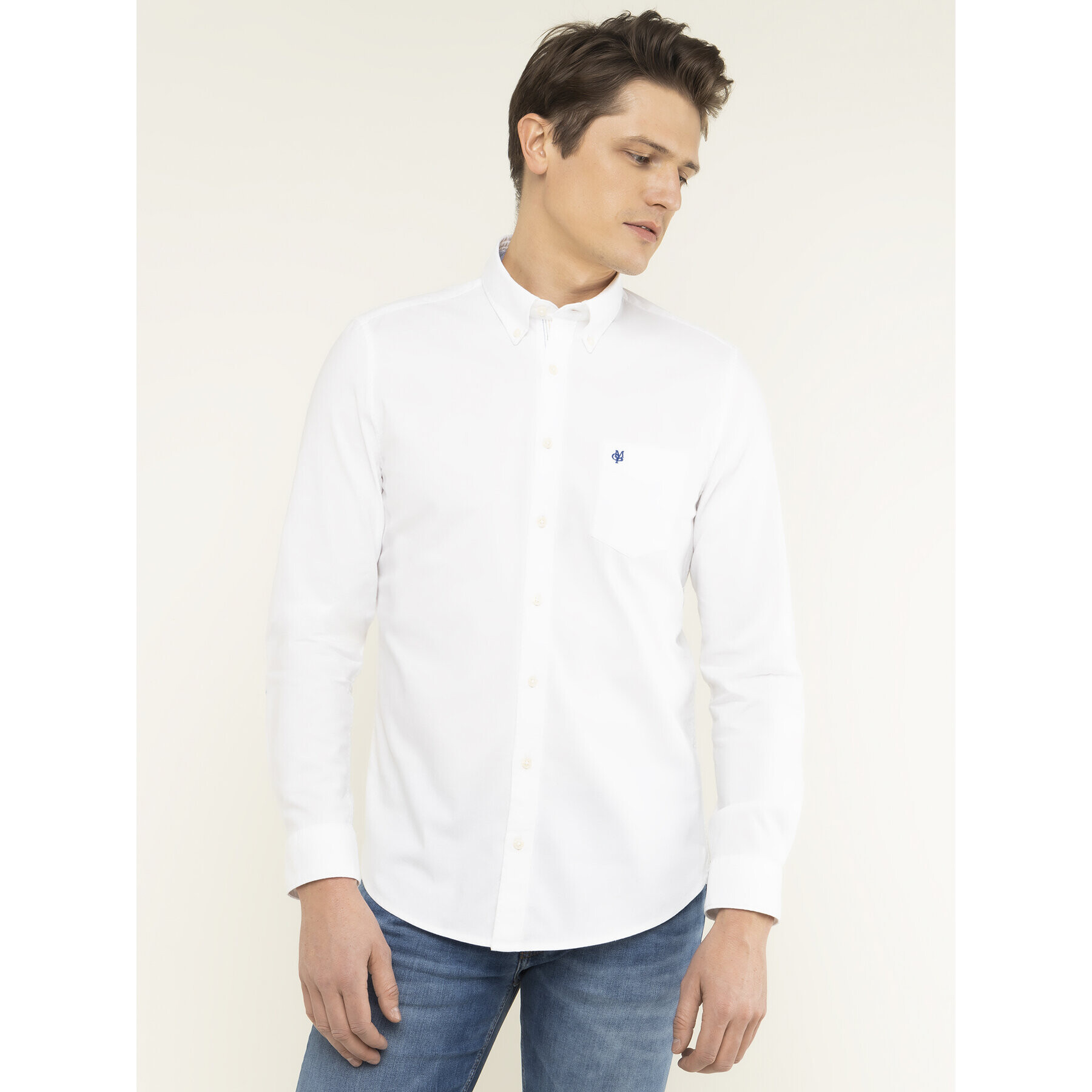 Marc O'Polo Риза 021 7501 42202 Бял Shaped Fit - Pepit.bg