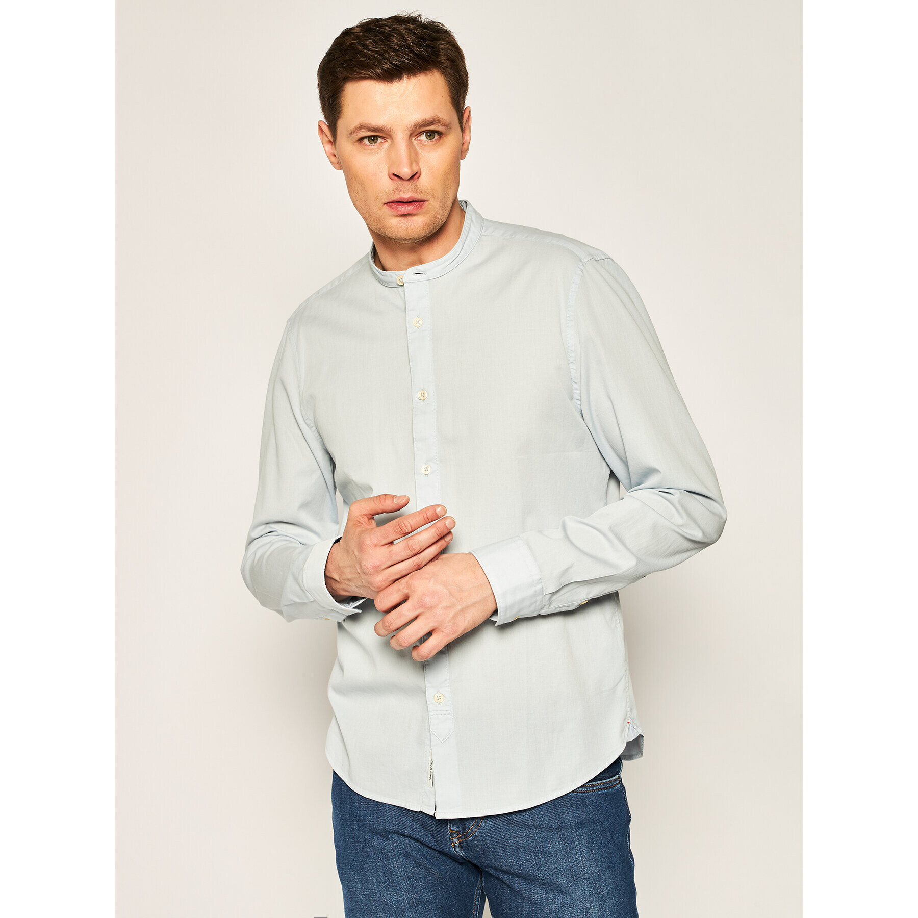 Marc O'Polo Риза 021 7668 42154 Син Shaped Fit - Pepit.bg