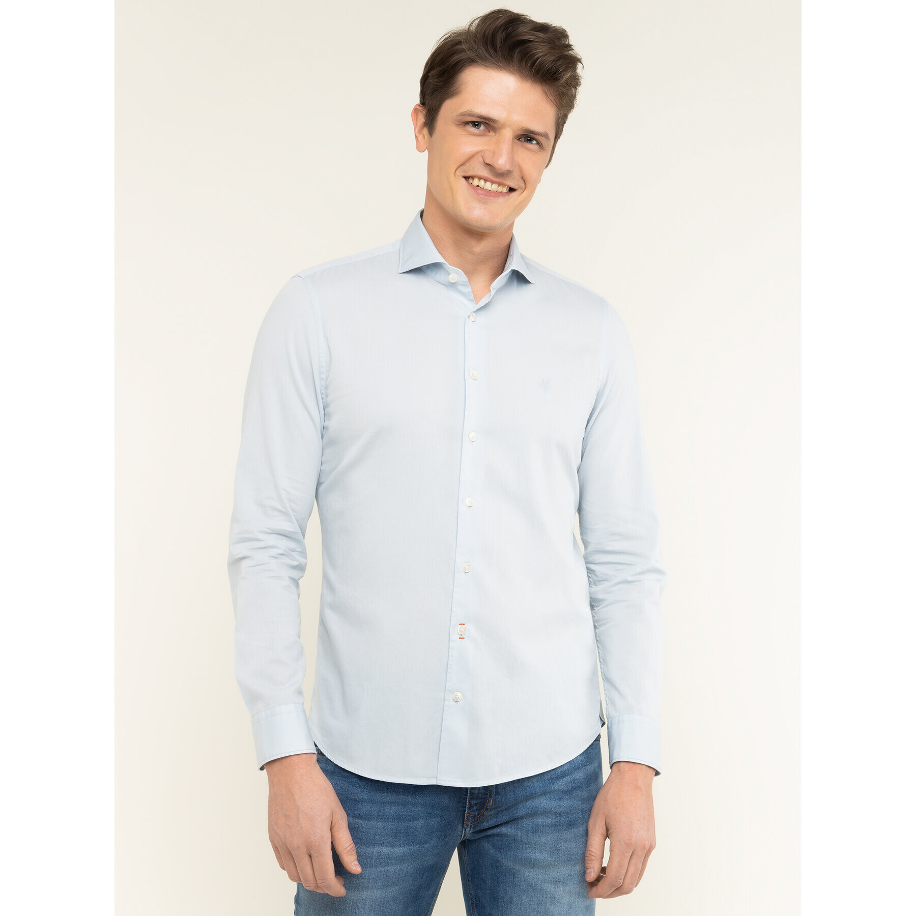 Marc O'Polo Риза 021 7668 42348 Син Shaped Fit - Pepit.bg