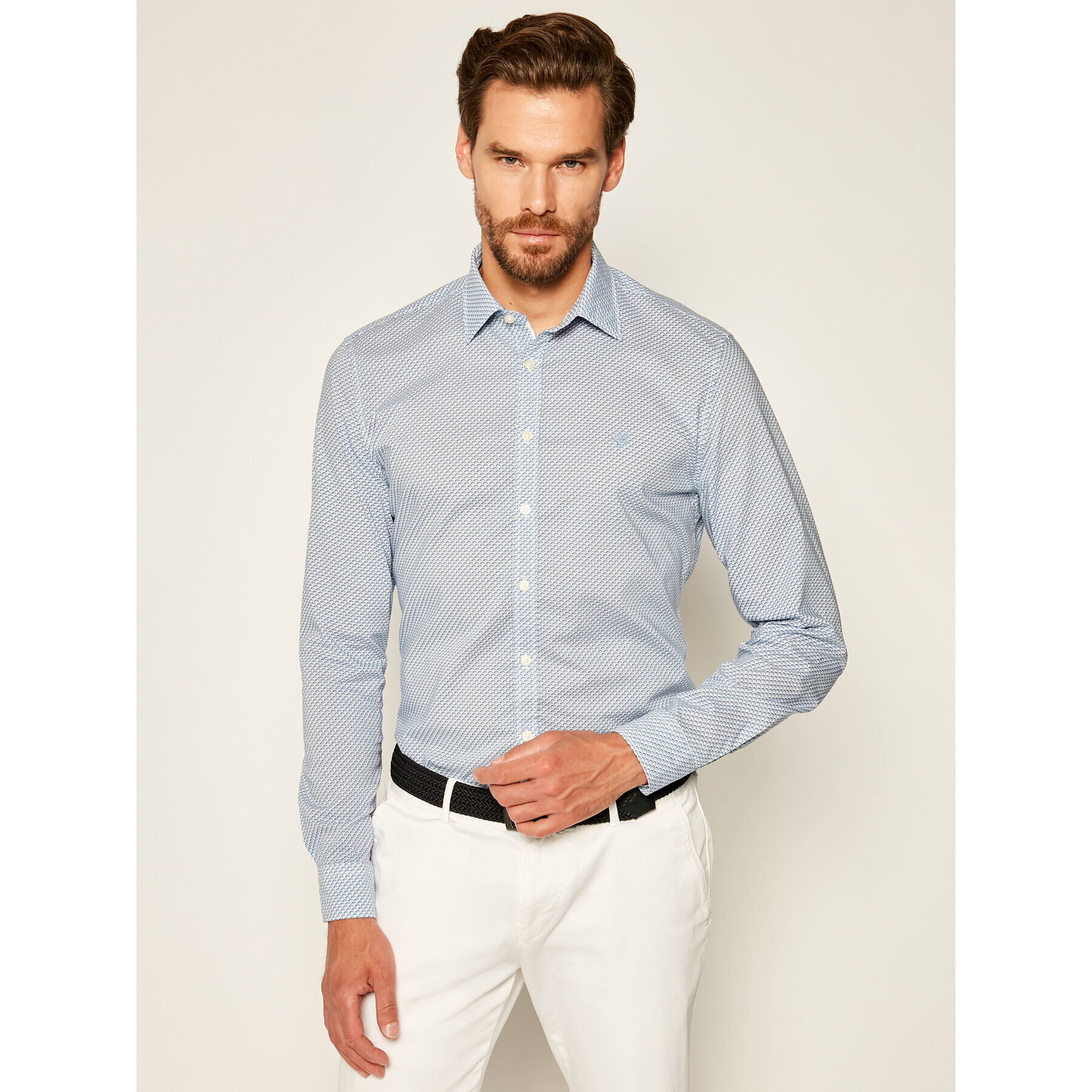 Marc O'Polo Риза 026 7275 42216 Син Shaped Fit - Pepit.bg
