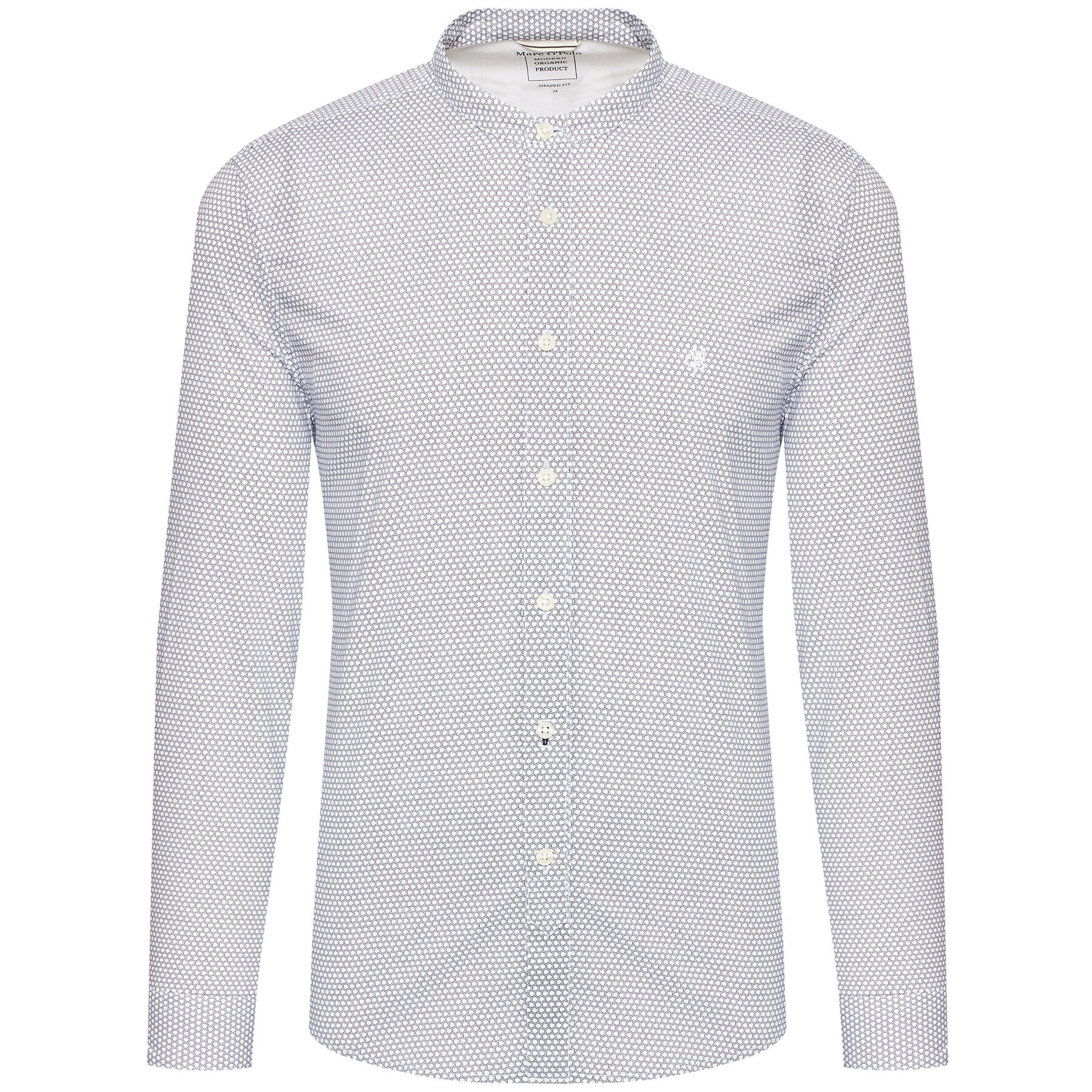 Marc O'Polo Риза 121 7275 42206 Бял Shaped Fit - Pepit.bg