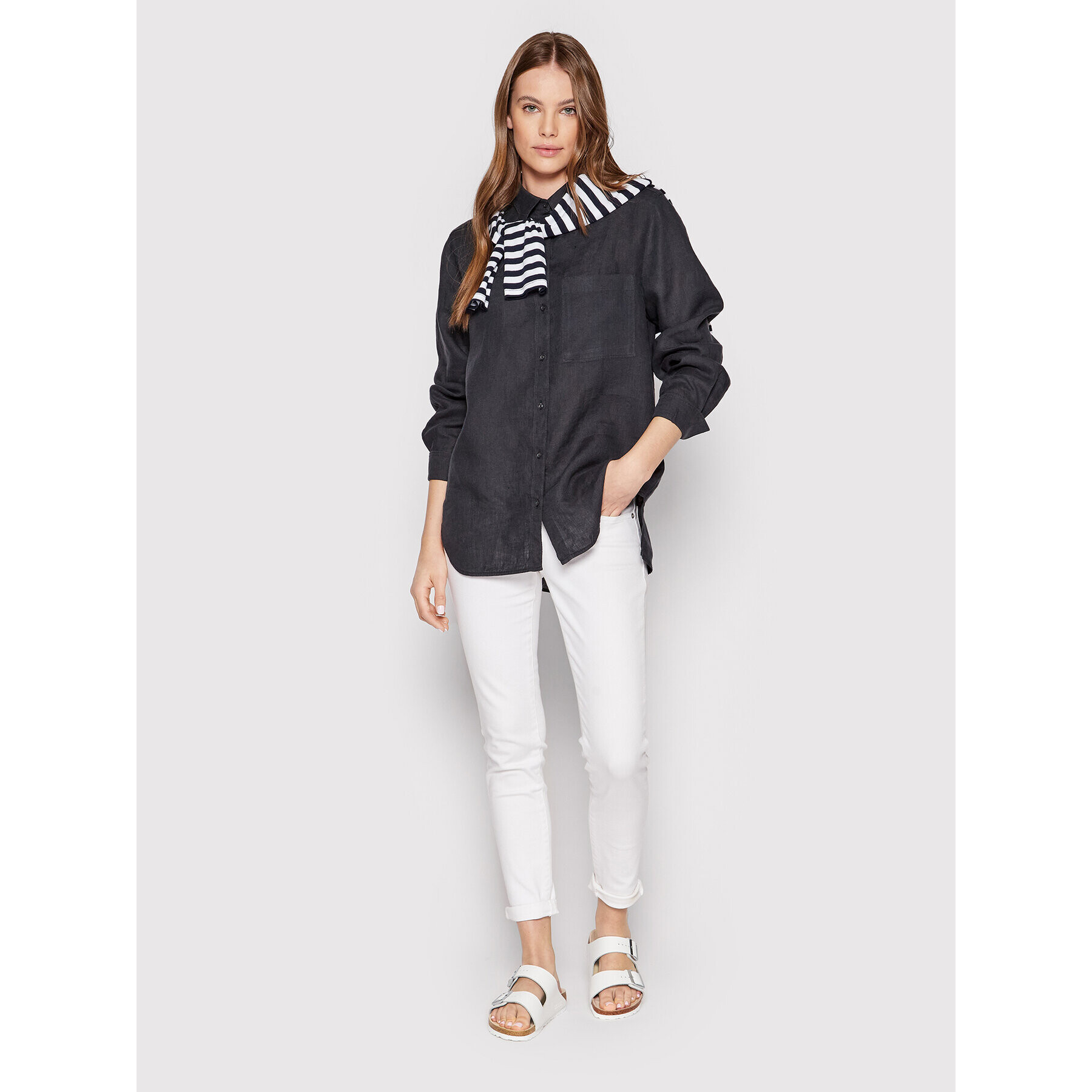 Marc O'Polo Риза 203 1305 42427 Сив Regular Fit - Pepit.bg