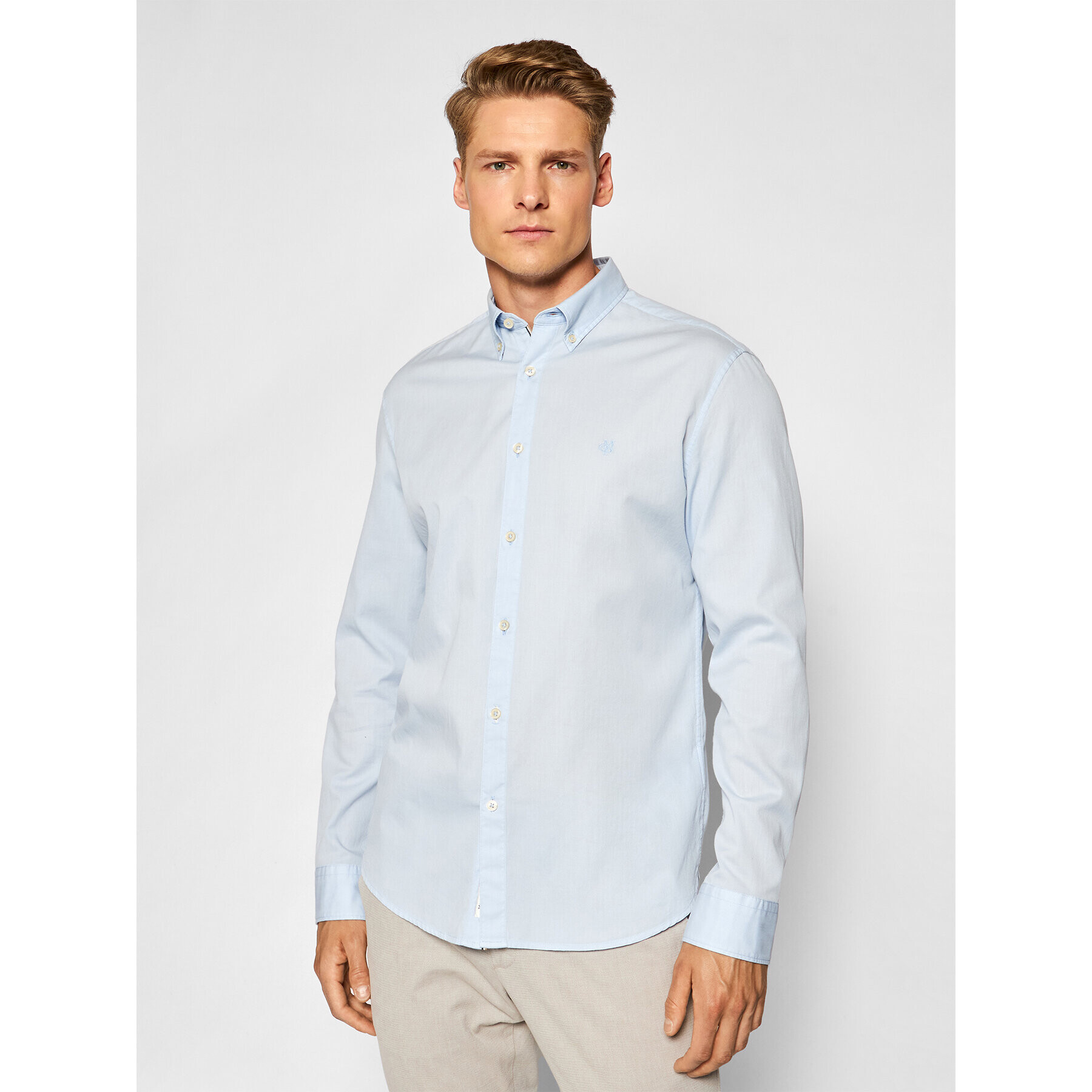 Marc O'Polo Риза B21 7668 42156 Син Regular Fit - Pepit.bg