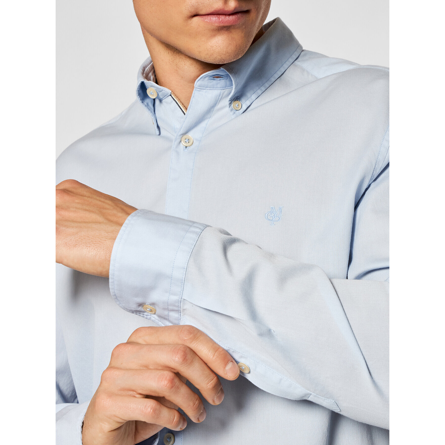 Marc O'Polo Риза B21 7668 42156 Син Regular Fit - Pepit.bg