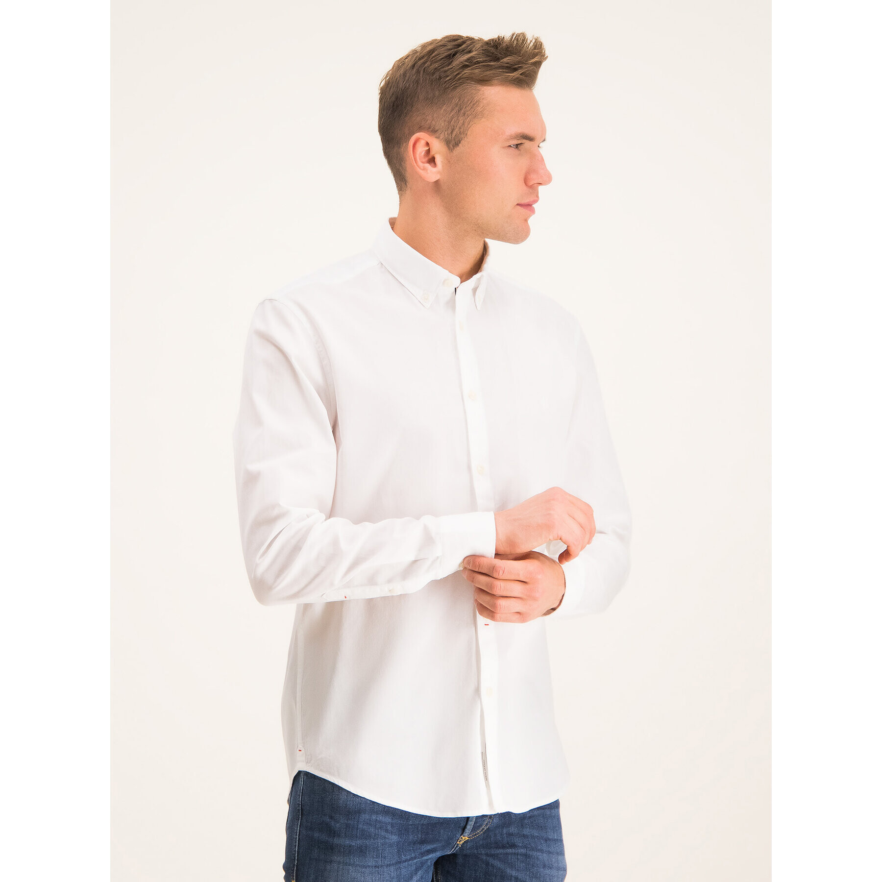 Marc O'Polo Риза B217 6684 2156 Бял Regular Fit - Pepit.bg
