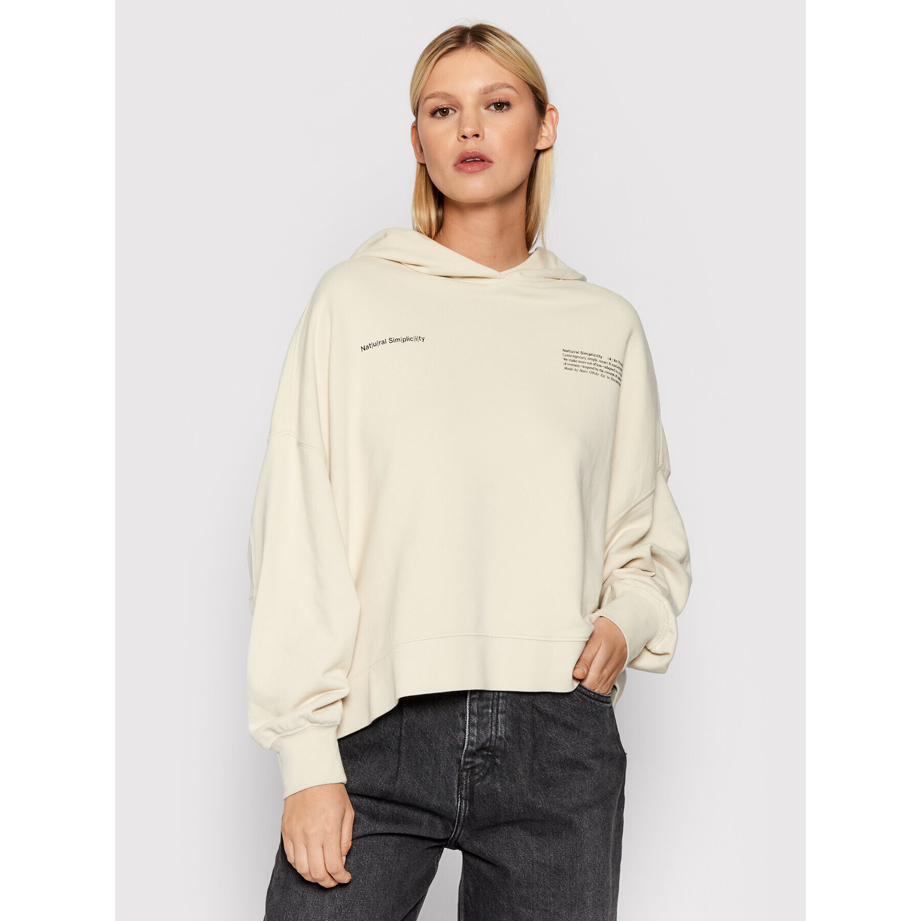 Marc O'Polo Суитшърт M08 4123 54123 Бежов Oversize - Pepit.bg