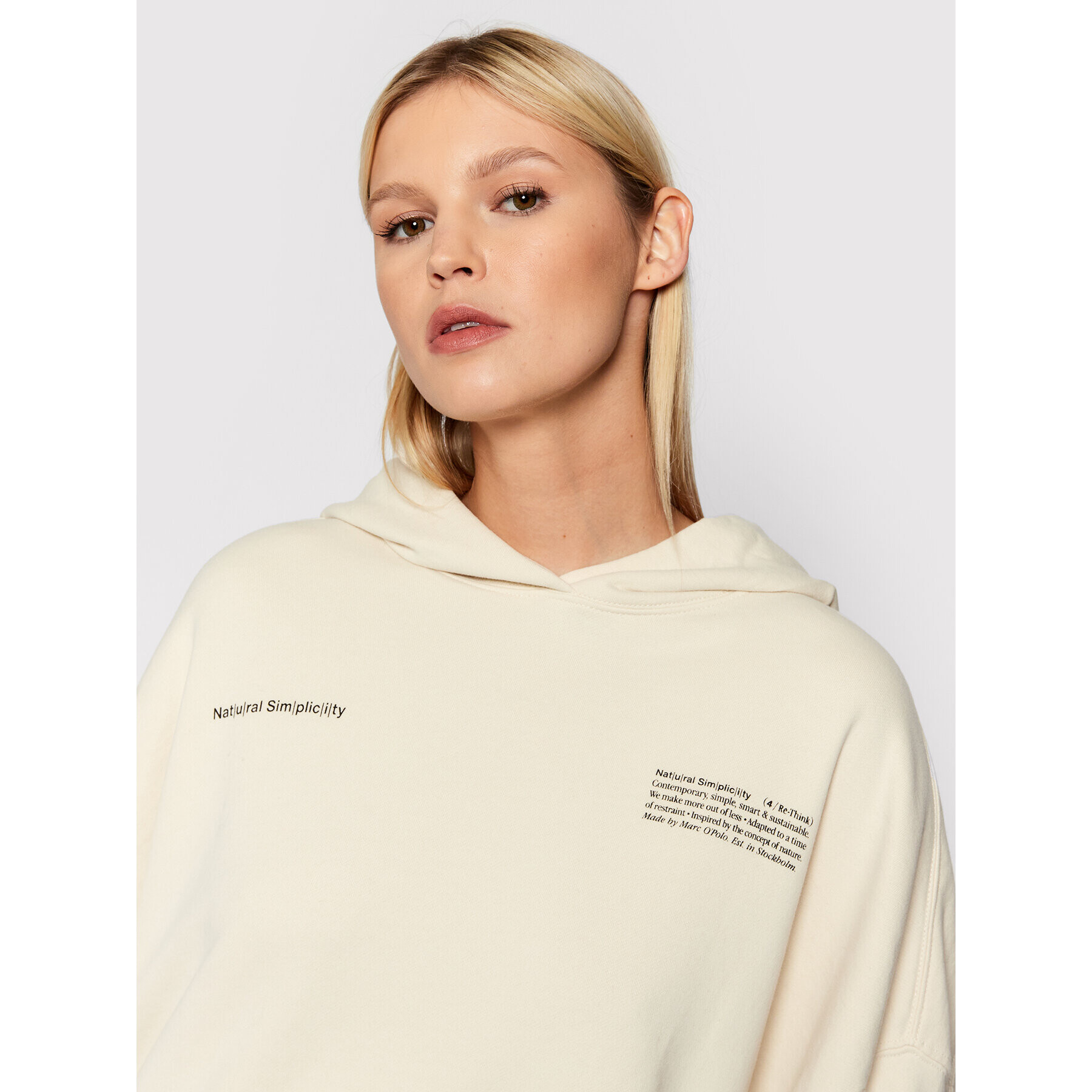 Marc O'Polo Суитшърт M08 4123 54123 Бежов Oversize - Pepit.bg