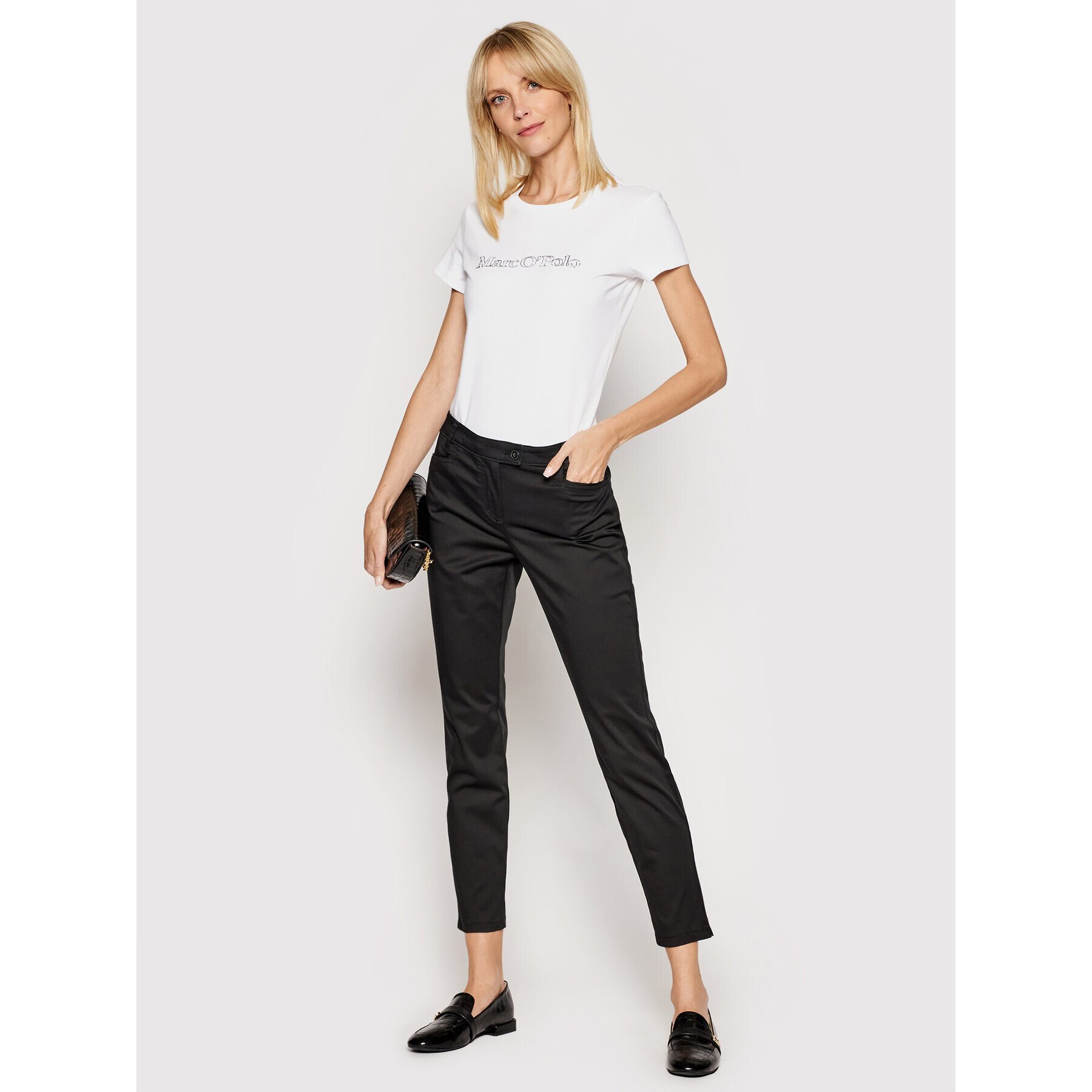 Marc O'Polo Текстилни панталони B01 0475 10191 Черен Regular Fit - Pepit.bg