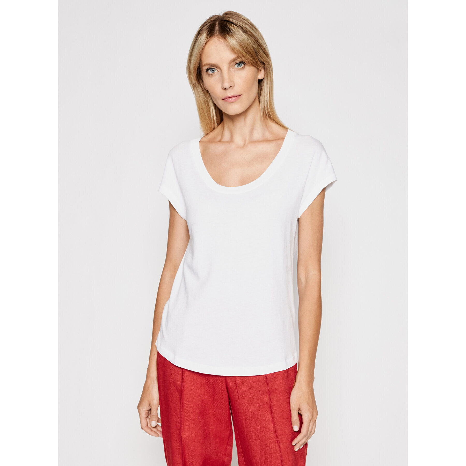 Marc O'Polo Тишърт 104 2100 50073 Бял Regular Fit - Pepit.bg