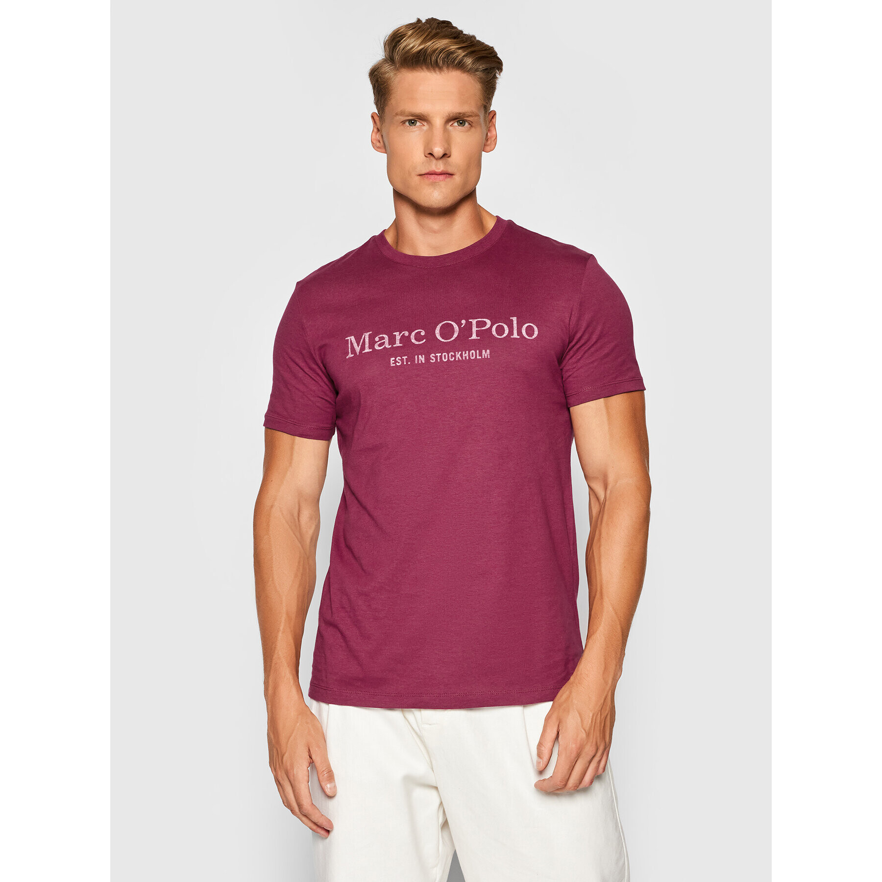 Marc O'Polo Тишърт 127 2220 51024 Бордо Regular Fit - Pepit.bg
