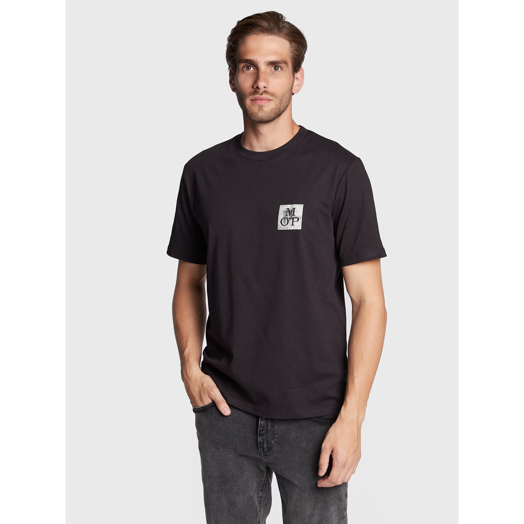 Marc O'Polo Тишърт 227 2012 51620 Черен Regular Fit - Pepit.bg