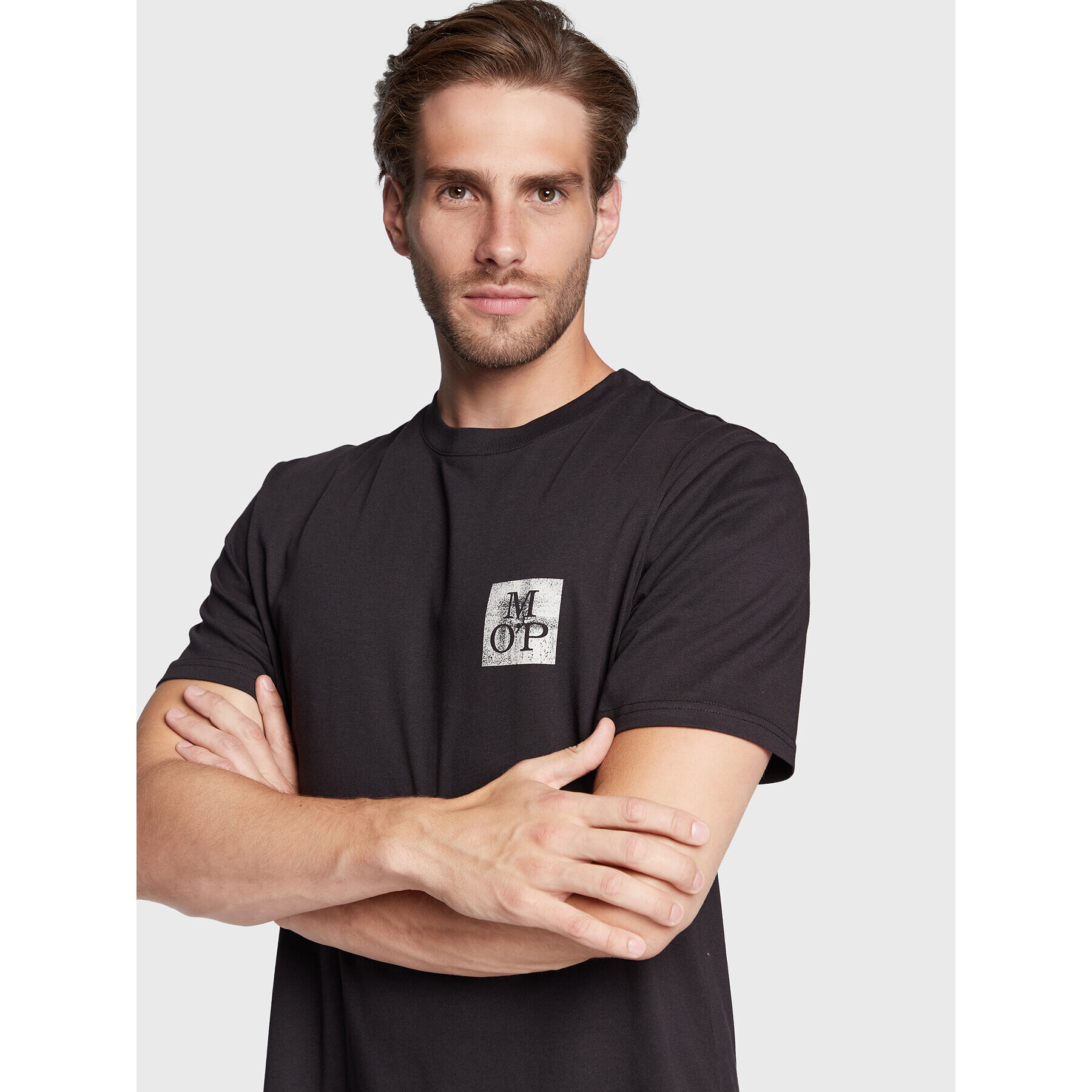 Marc O'Polo Тишърт 227 2012 51620 Черен Regular Fit - Pepit.bg