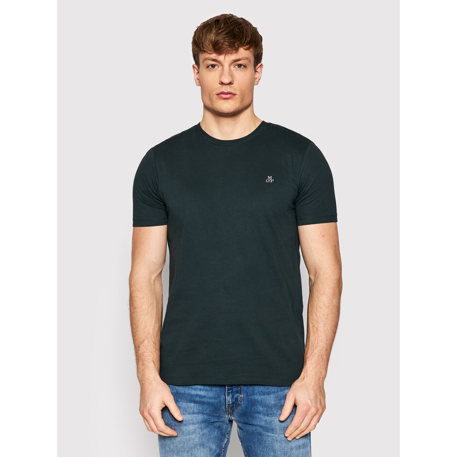 Marc O'Polo Тишърт B21 2220 51055 Зелен Shaped FIt - Pepit.bg
