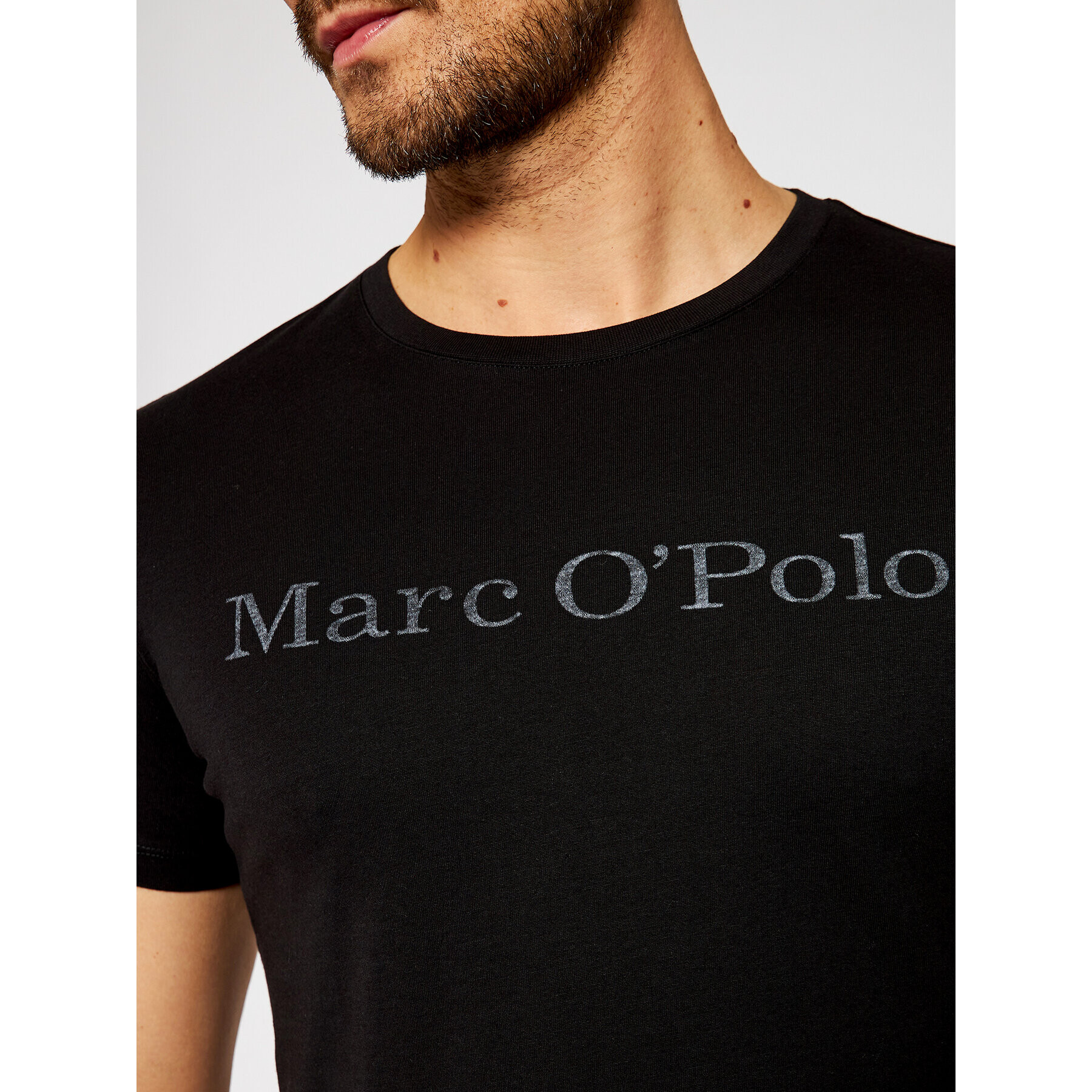 Marc O'Polo Тишърт B21 2220 51230 Черен Regular Fit - Pepit.bg