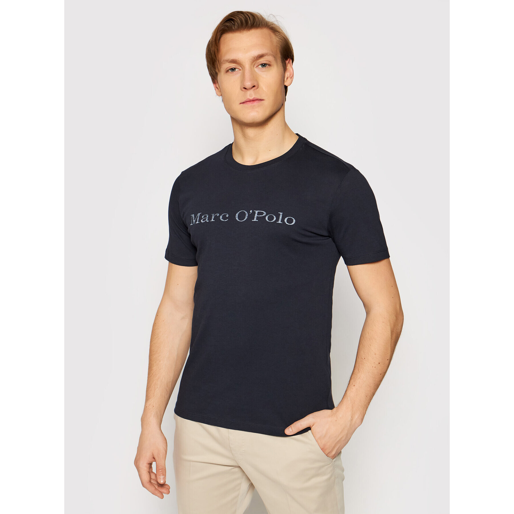 Marc O'Polo Тишърт B21 2220 51230 Тъмносин Regular Fit - Pepit.bg