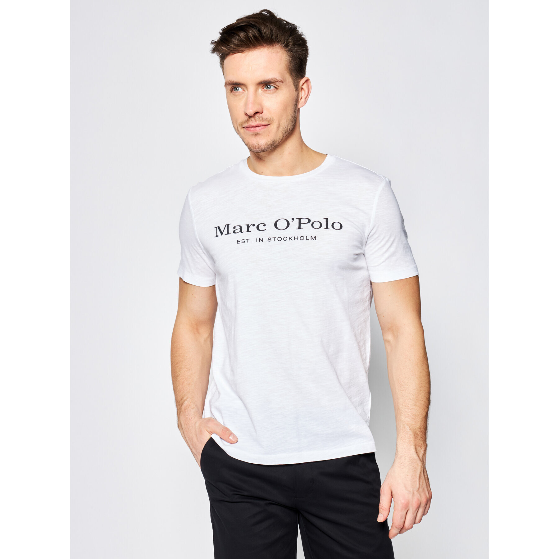 Marc O'Polo Тишърт M21 2176 51294 Бял Regular Fit - Pepit.bg